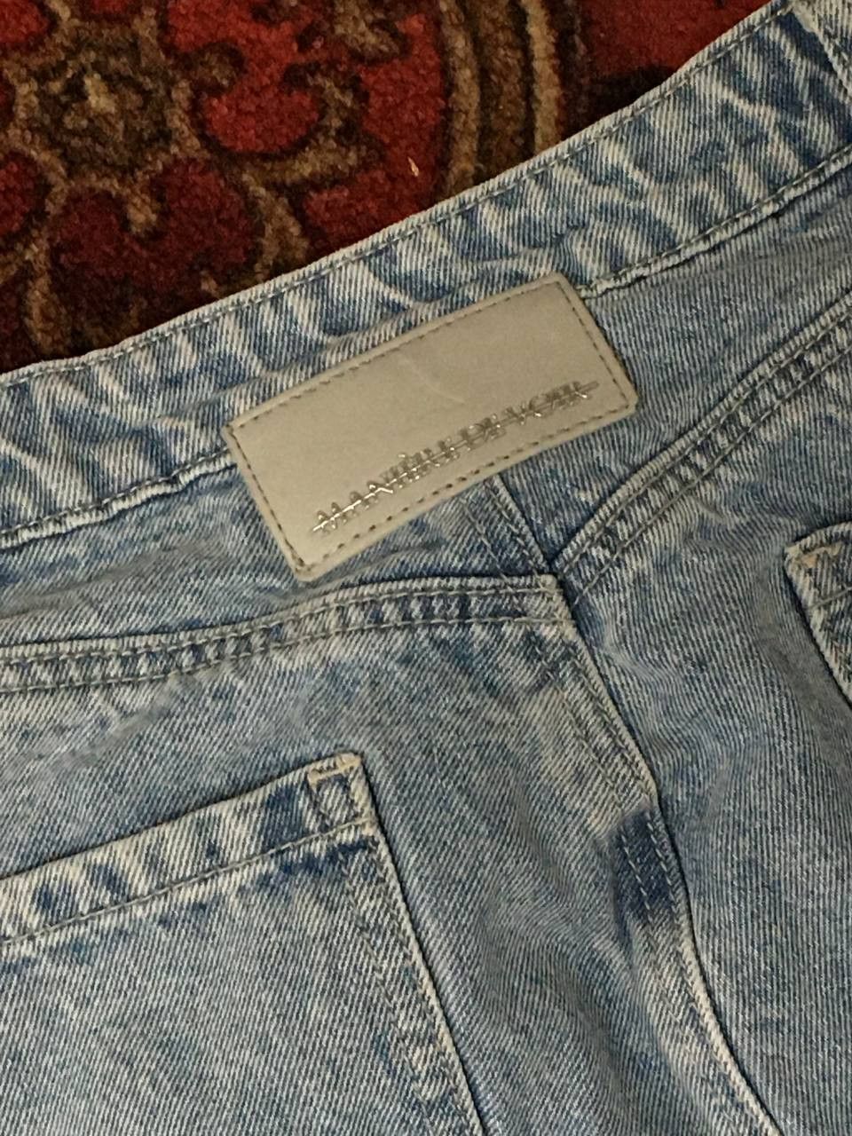 Designer × Japanese Brand × Maniere De Vior Manière De Voir Artistic Embroidered Jeans – UK Size 10 Size 28" / US 6 / IT 42 - 7 Thumbnail