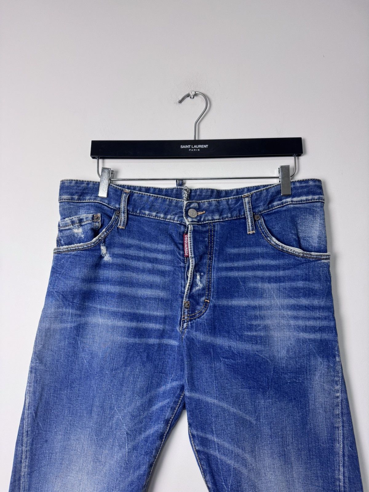 Dsquared2 00s Dsquared2 Faded Distressed Denim Jeans Size US 31 - 3 Thumbnail