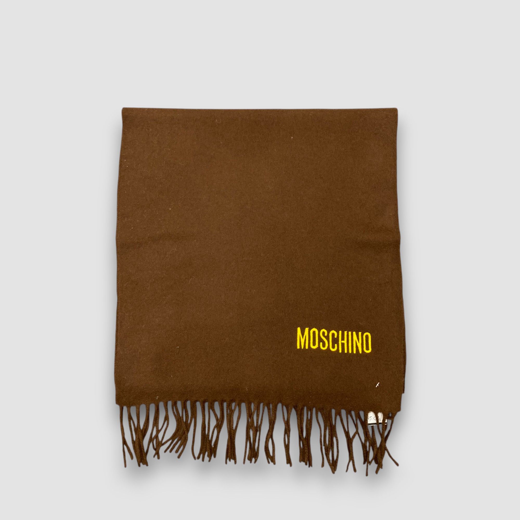 Moschino Vintage Moschino Scarf Muffler Wool Fringe Neckwear Scarves Size ONE SIZE - 3 Thumbnail