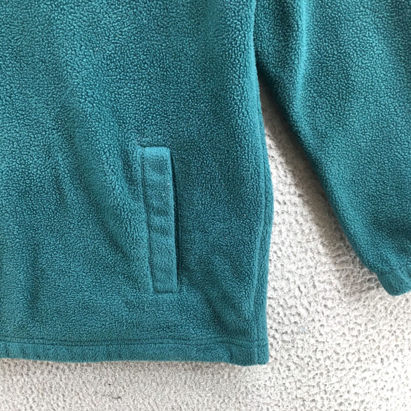 Obey Obey Worldwide Sweatshirt Mens S Green Channel Mock Neck Quarter Zip Fleece Size US S / EU 44-46 / 1 - 5 Thumbnail