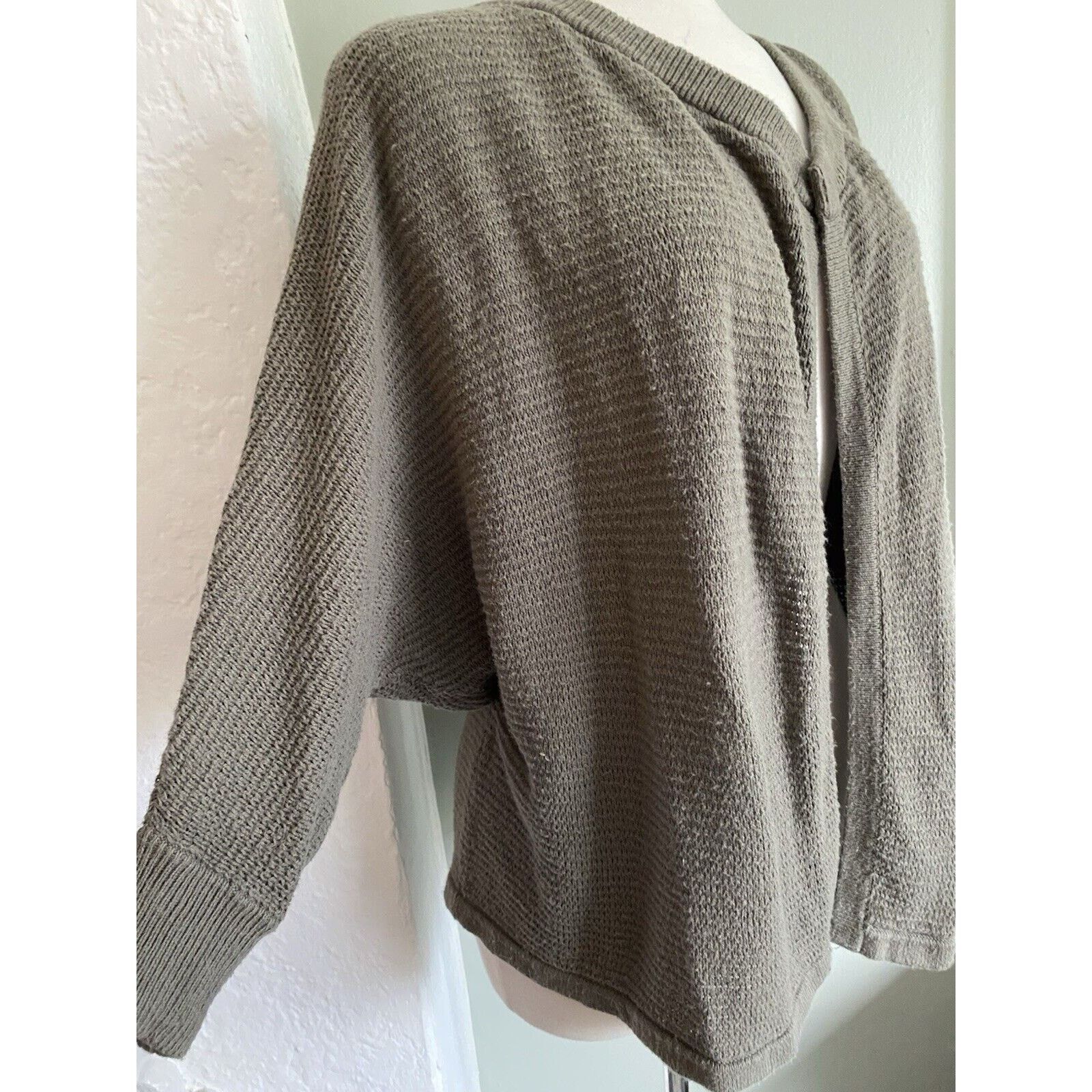 Madewell Madewell Seabank Green Open Front Knit Cardigan Sweater XS Size XS / US 0-2 / IT 36-38 - 4 Thumbnail