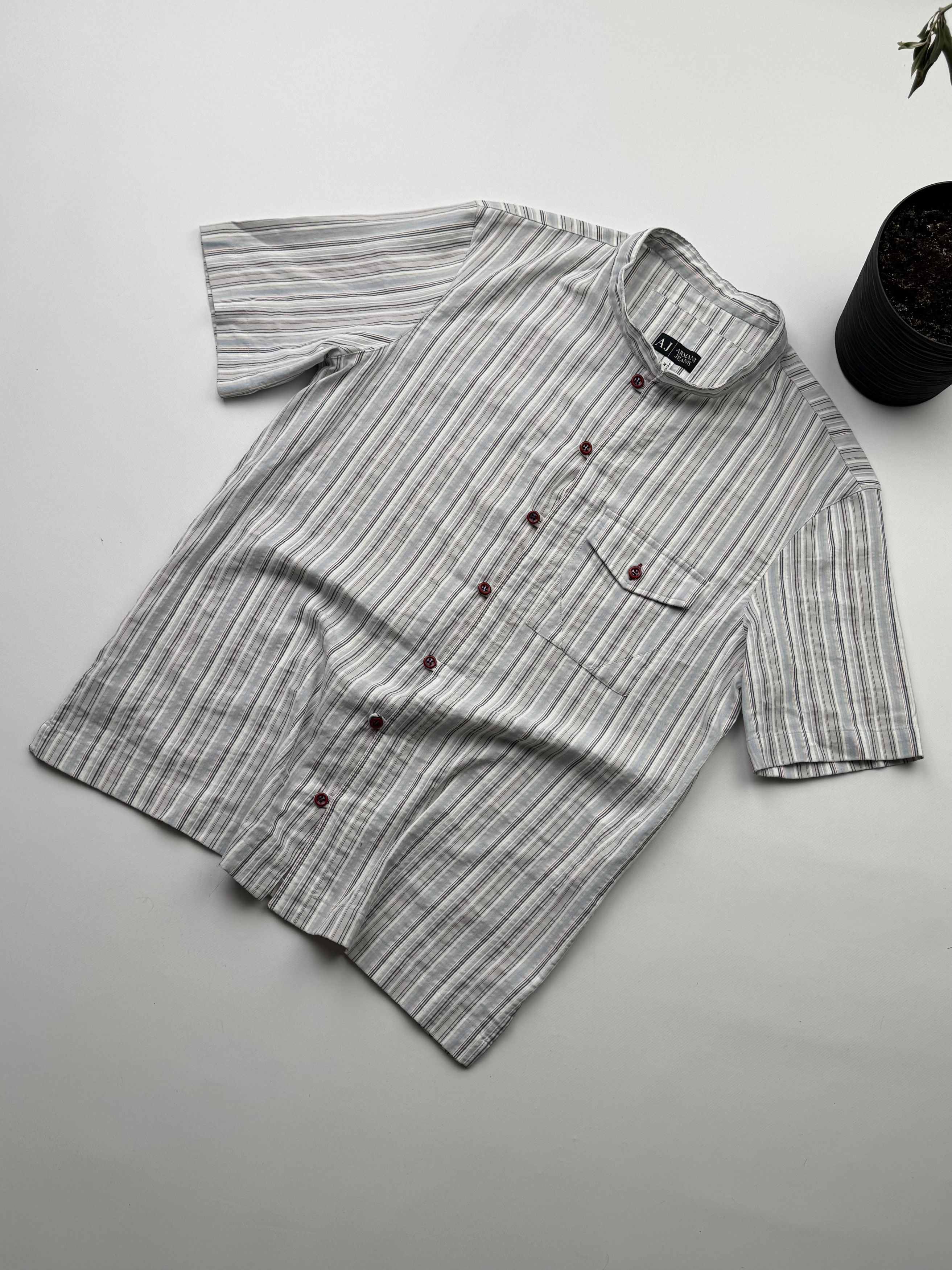 00s Armani velcro shirt 2000年代 エンポリオアルマーニ