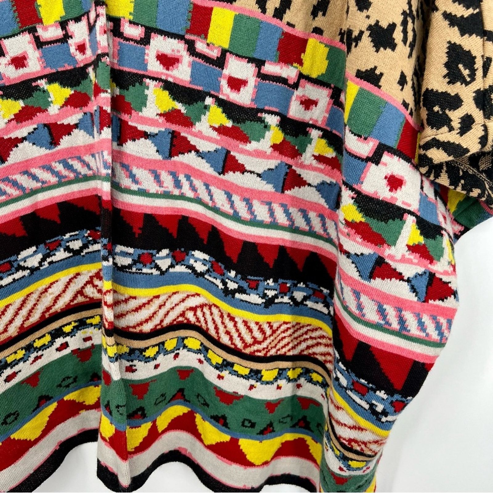Anthropologie Anthropologie Aldo Martins Annistyn Knit Kimono Cardigan 3X Size 3XL / US 20-22 - 12 Thumbnail