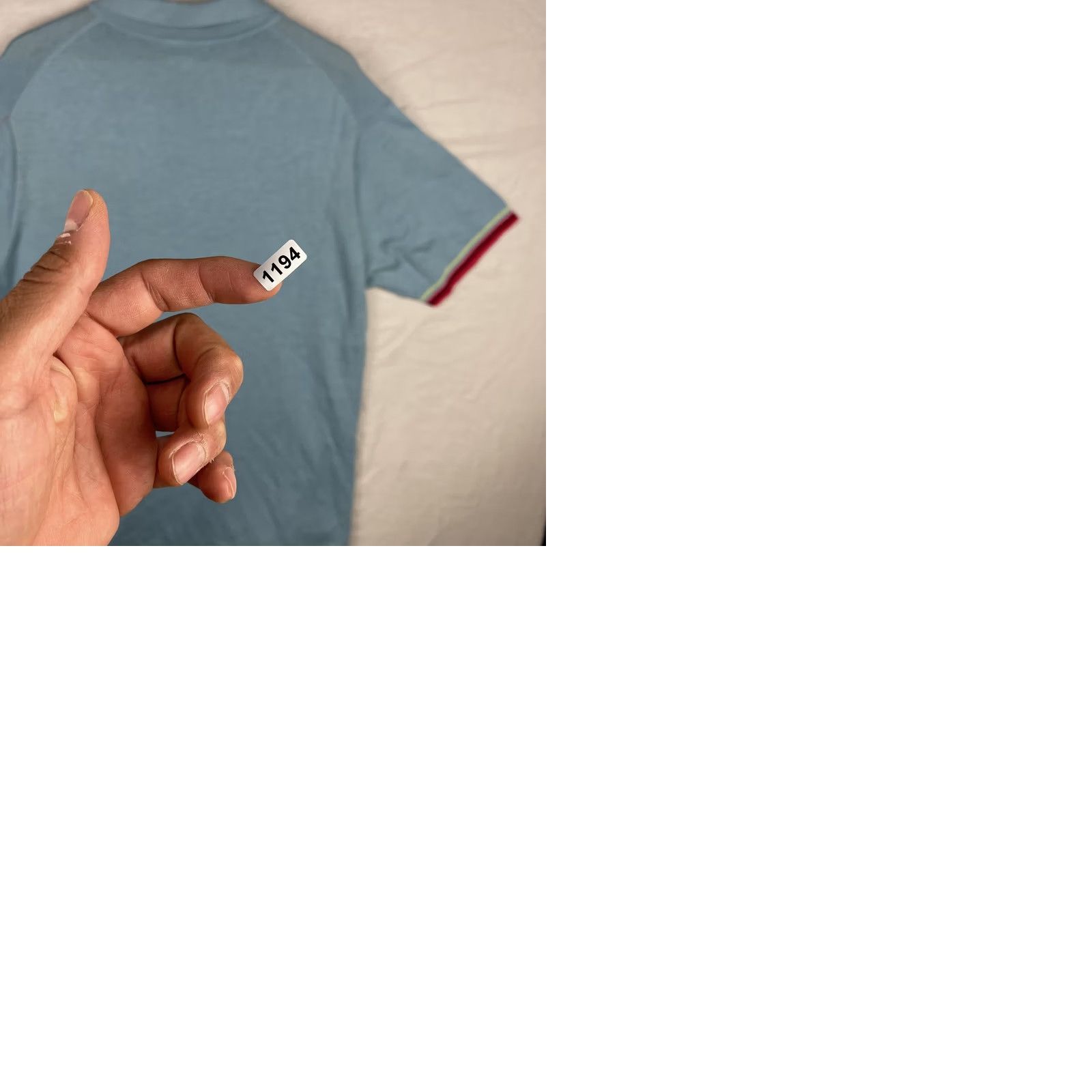 Vintage VINTAGE Eric Bompard Polo Shirt Mens XL Light Blue Cashmere Cotton Blend Striped Cuffs Size US XL / EU 56 / 4 - 9 Thumbnail