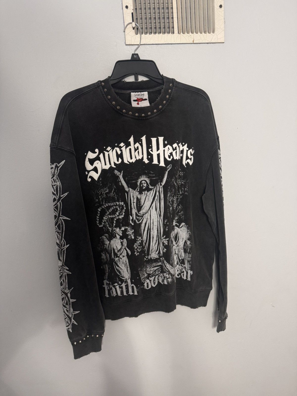 Other suicidal hearts jesus crewneck Size US M / EU 48-50 / 2 - 1 Thumbnail