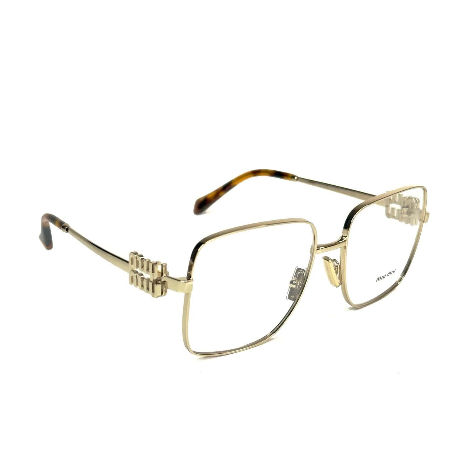 Miu Miu MIU MIU 51X LOGO MU51XV Rectangle Metal Optical Frame Size ONE SIZE - 2 Thumbnail