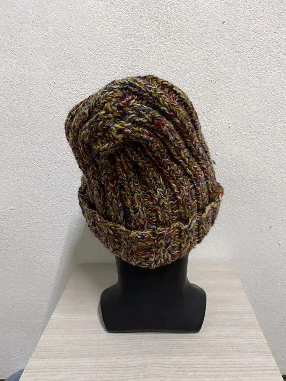 Handmade Japanese Brand Knit Beanie Hat Size ONE SIZE - 4 Thumbnail