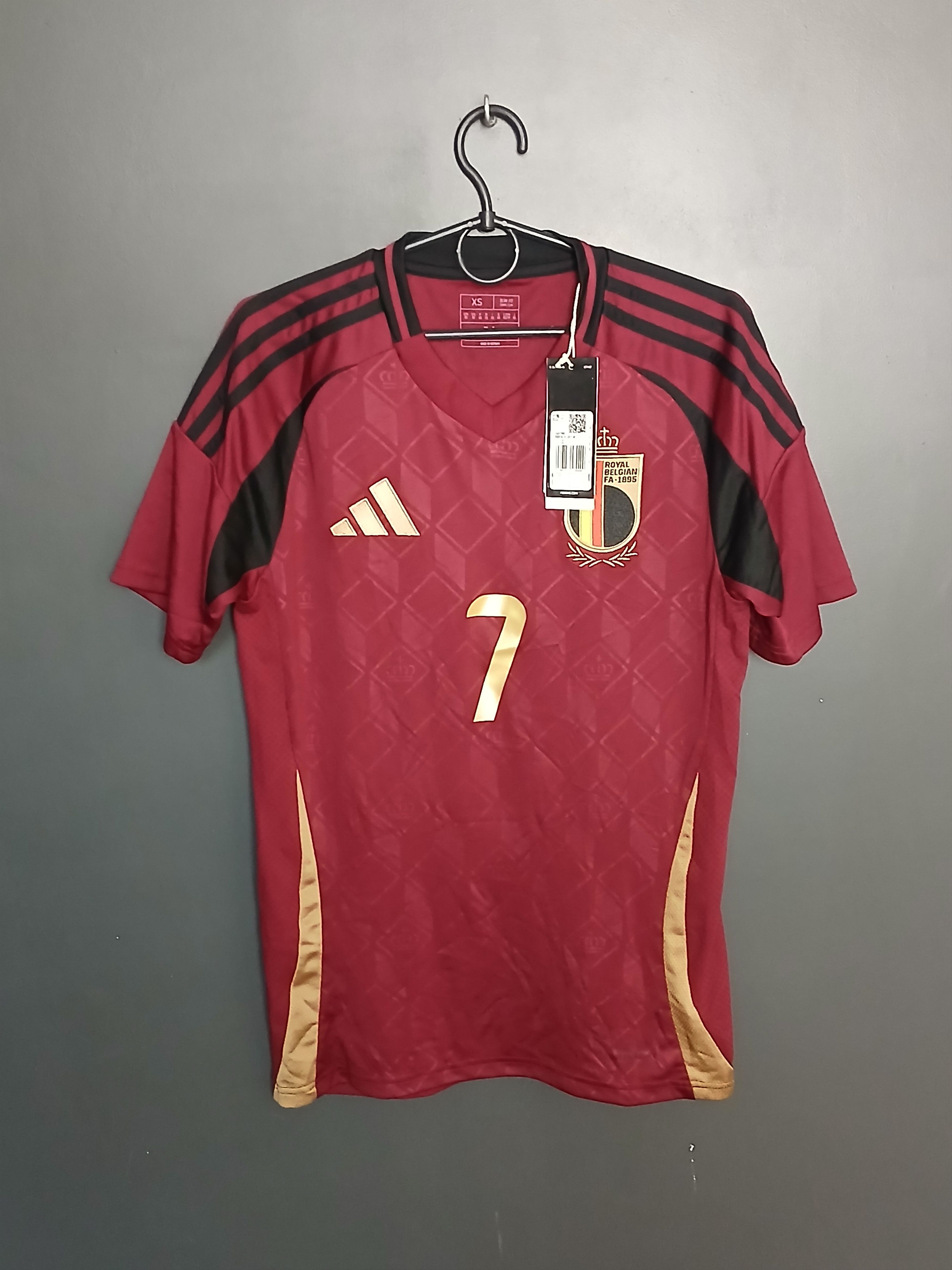 Adidas New Belgium 2024 Home De Bruyne Football Jersey T-Shirt Size US XS / EU 42 / 0 - 2 Thumbnail