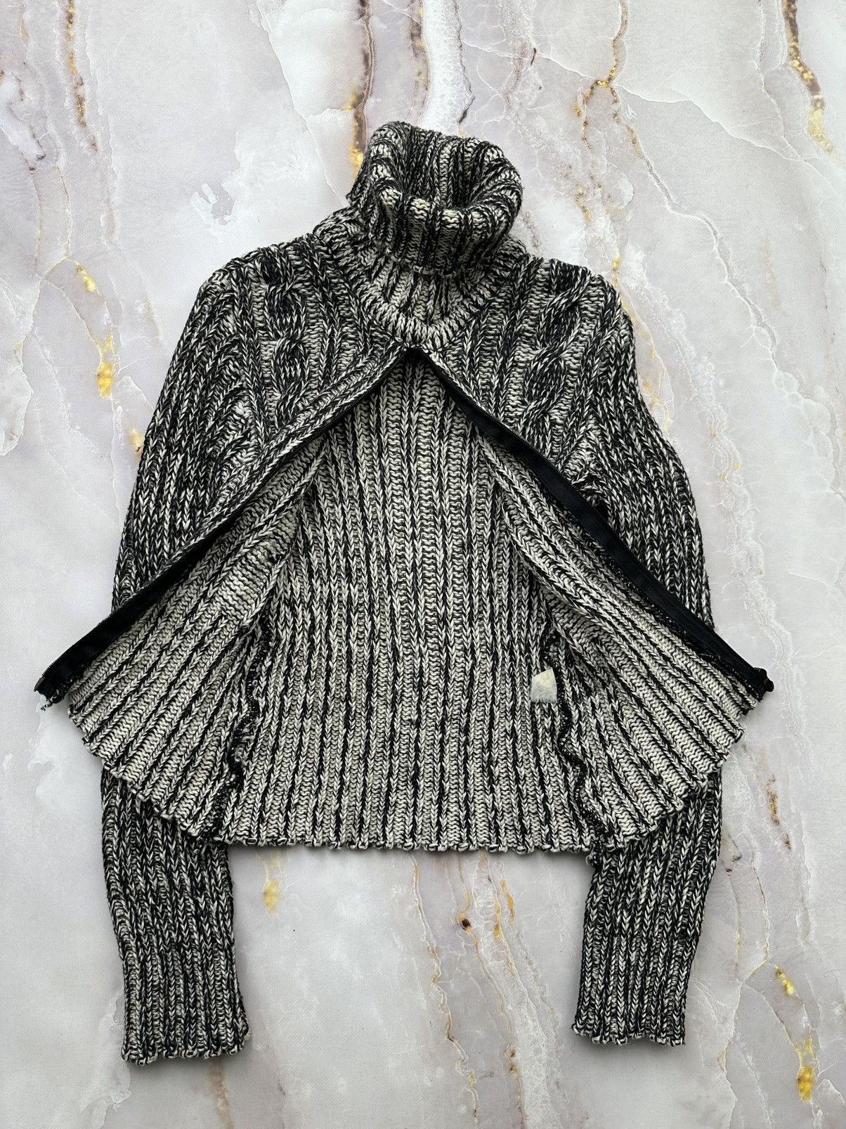 Japanese Brand Vintage Ribbed Zip Sweater Size S / US 4 / IT 40 - 5 Thumbnail