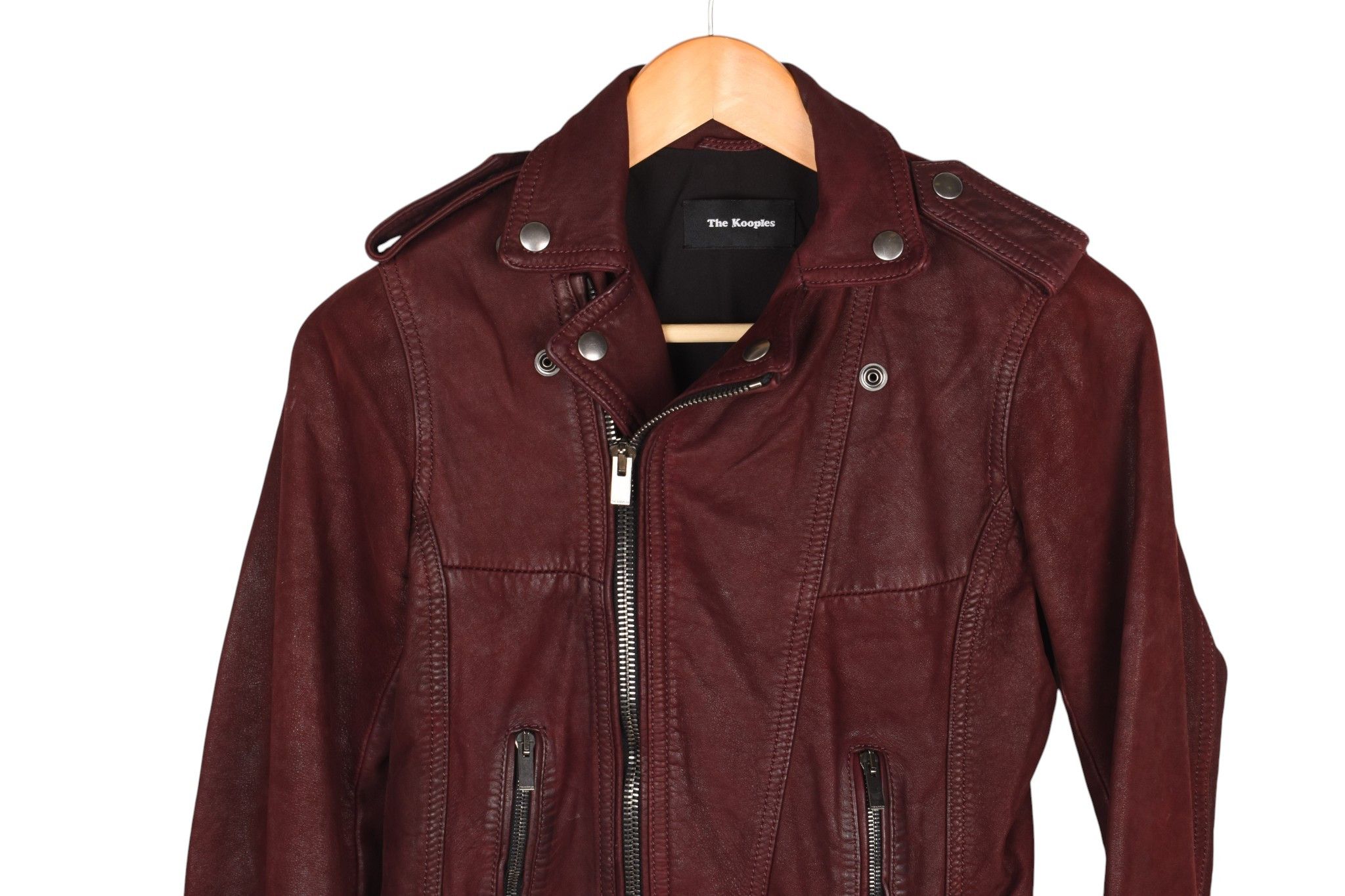 The Kooples The Kooples Women Biker Leather Jacket Size XXS 2XS Size XXS / US 00 / IT 34 - 2 Thumbnail