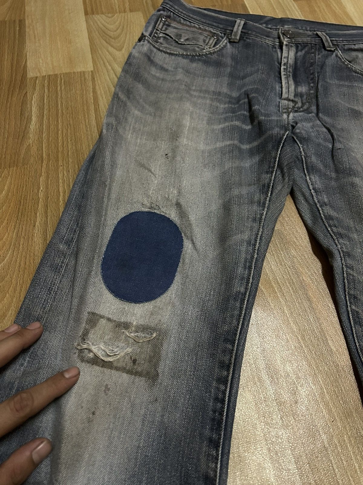 Burberry × Designer 💥BURBERRY LONDON PATCH DISTRESSED Size US 29 - 5 Thumbnail