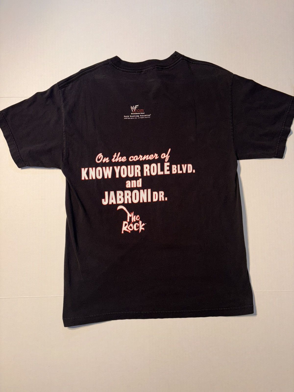 WWF Vtg WWF The Rock Smackdown Hotel 90’s WWE Wrestling USA Sz L Size US L / EU 52-54 / 3 - 6 Thumbnail