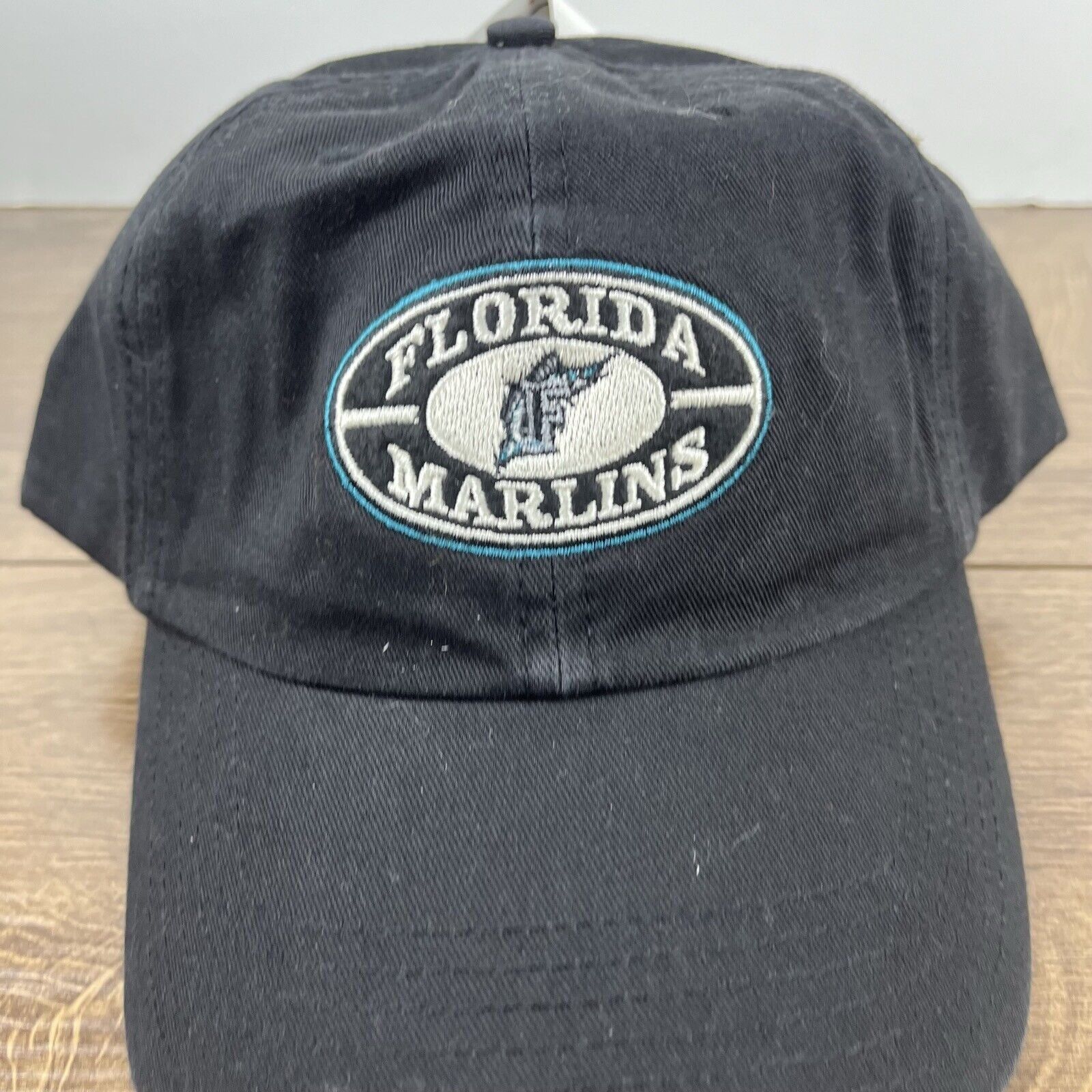 Other Florida Marlins MLB Hat Marlins Black Hat Adjustable Black A Size ONE SIZE - 7 Thumbnail