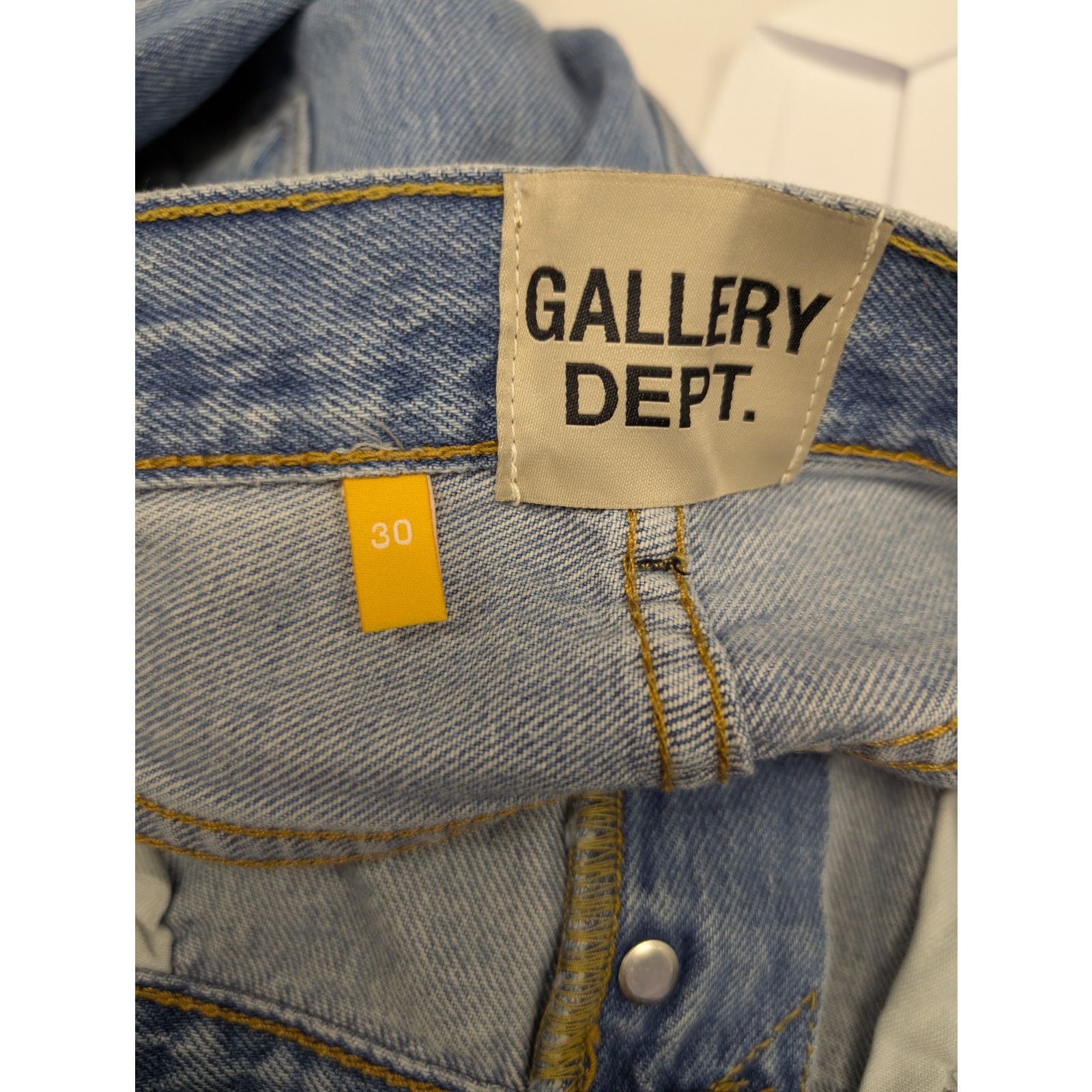 Gallery Dept. o1rshd1 Denim Jean Pants in Indigo Blue Size US 30 / EU 46 - 18 Thumbnail