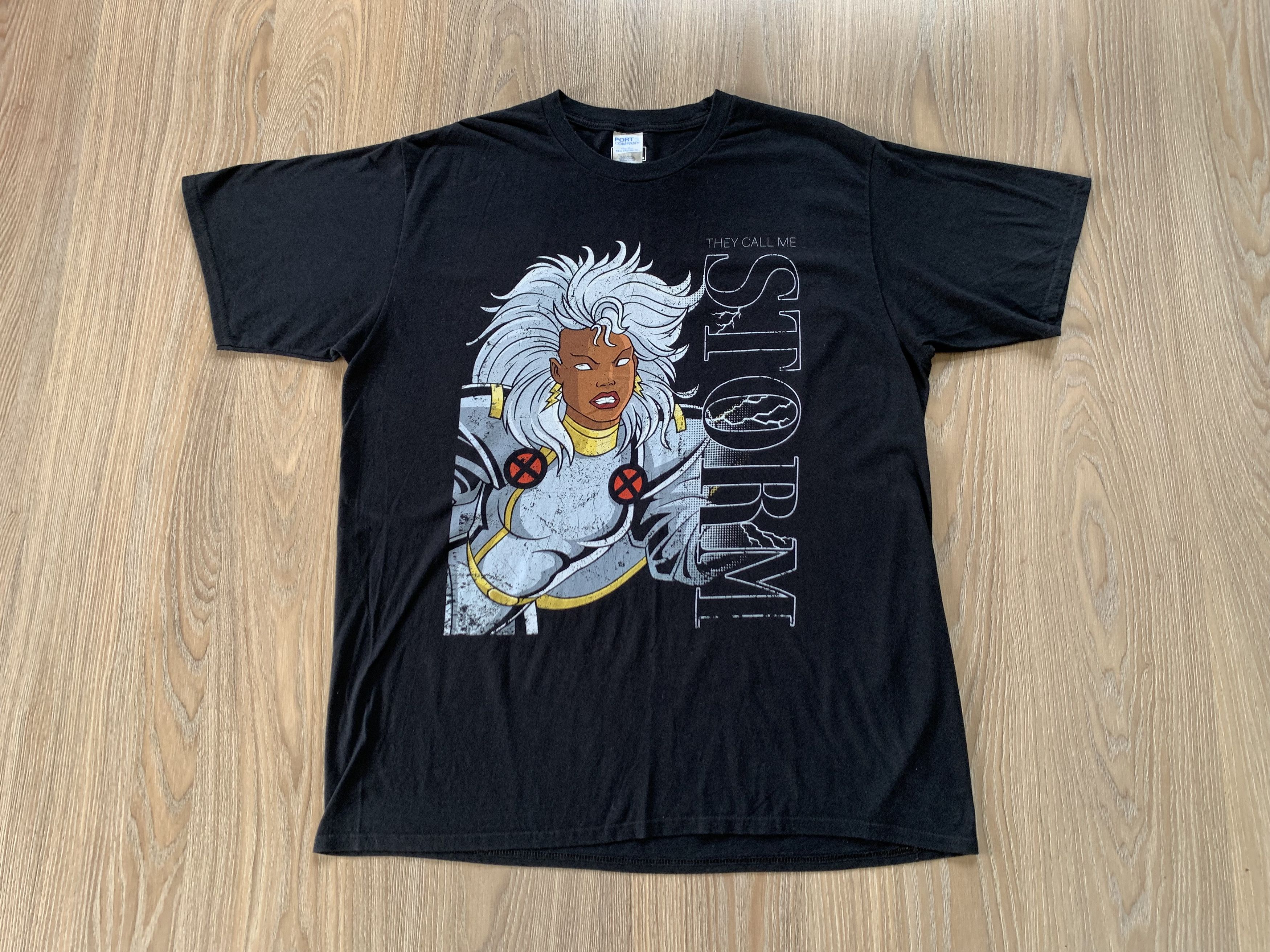 Anime × Marvel Comics Marvel They Call Me Storm Cotton Printed T-Shirt Size US XL / EU 56 / 4 - 2 Thumbnail