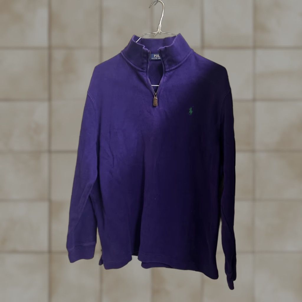 Polo Ralph Lauren VINTAGE Polo Ralph Lauren Sweatshirt Half Zip Mock Neck Long Sleeve XXL? Size US XL / EU 56 / 4 - 1 Thumbnail
