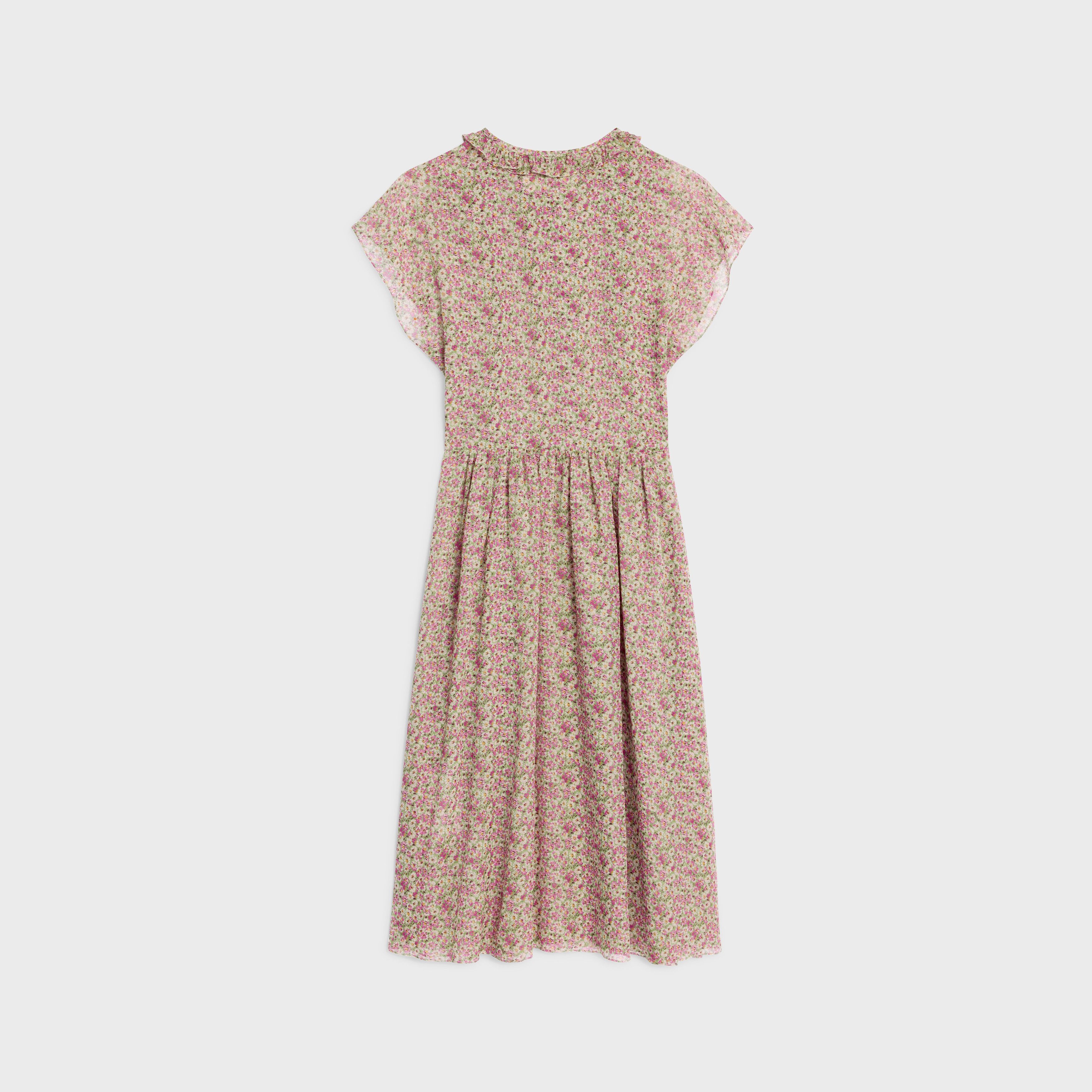 Celine o1w1db10925 2R09L3080 Midi Dress in Multicolor Size M / US 6-8 / IT 42-44 - 2 Thumbnail