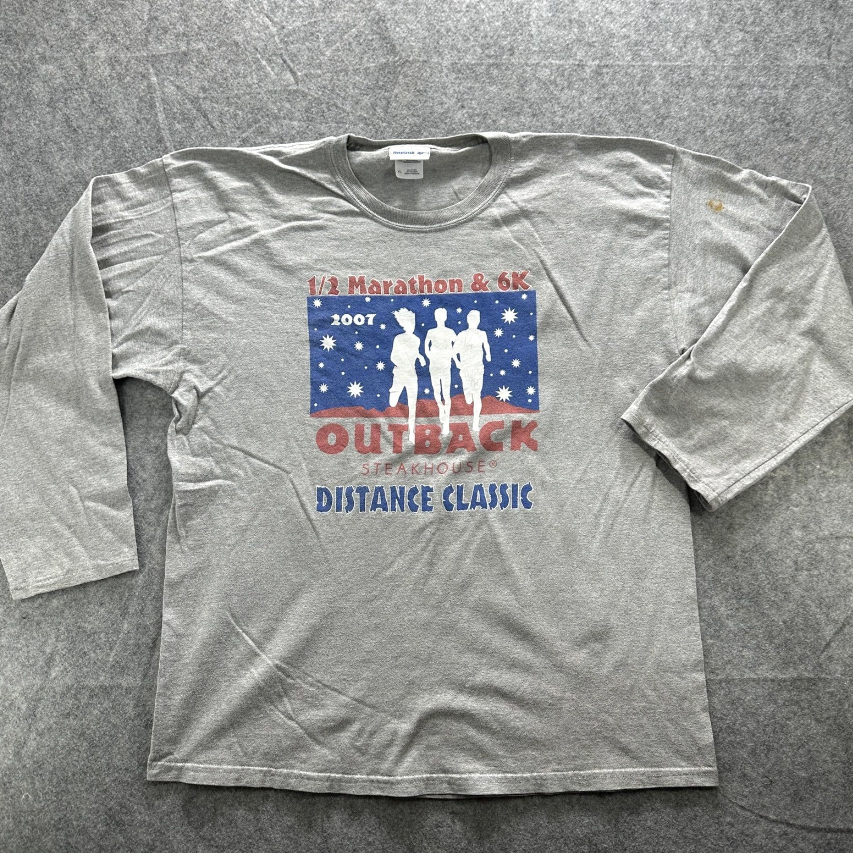 Reebok Reebok Shirt Mens XL Gray Outback Distance Classic 2007 Marathon 6K Running Size US XL / EU 56 / 4 - 2 Thumbnail