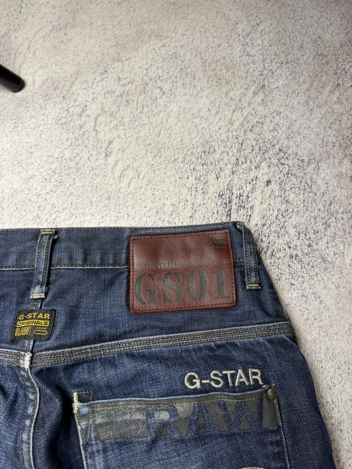 G-Star Vintage G Star Raw Denim Streetwear Jeans Japanese Y2K 30 Size US 31 - 5 Thumbnail
