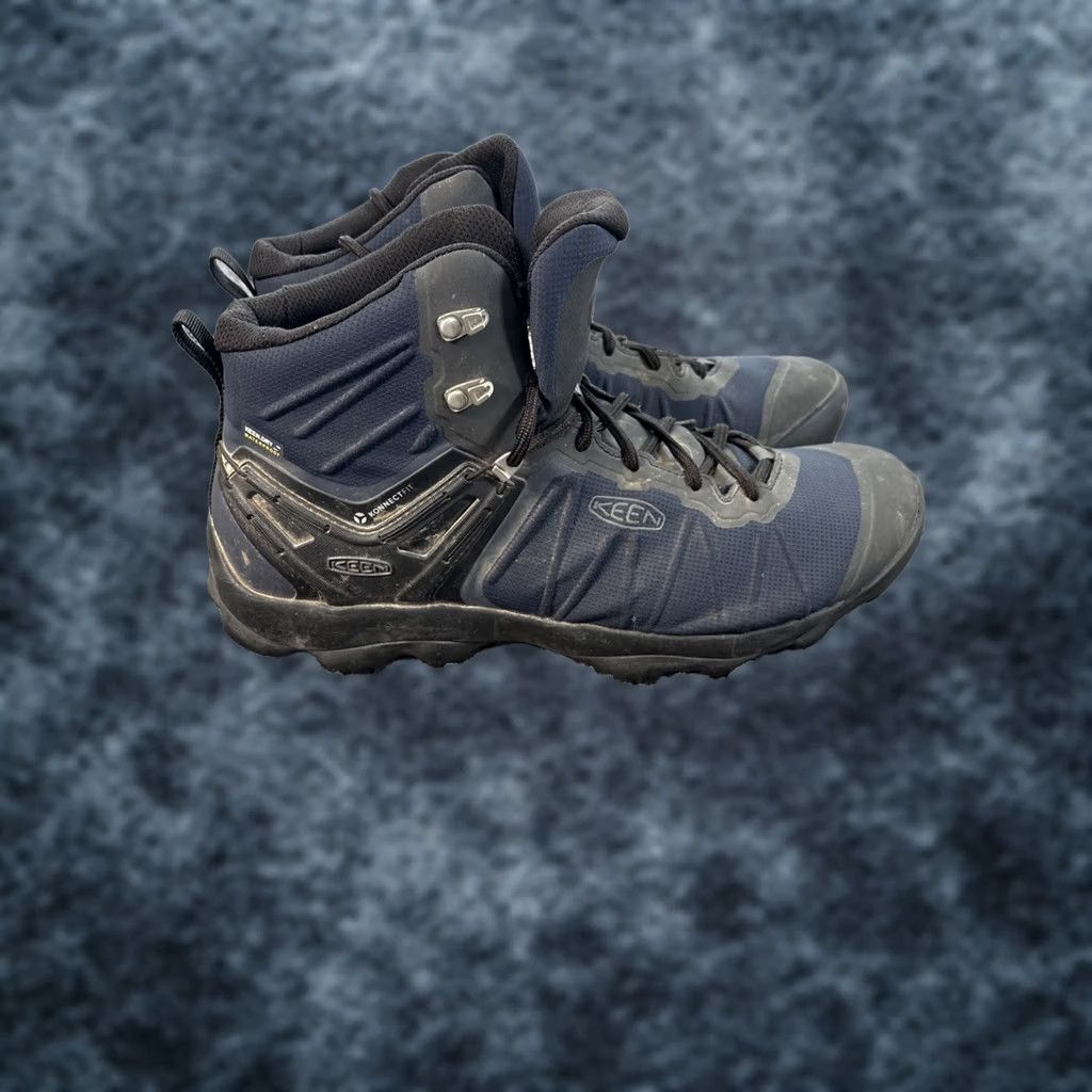 KEEN KEEN Venture Mid Waterproof Hiking Boot Mens 14 Black KonnectFit Lace Up 1021168 Size US 14 / EU 47 - 1 Thumbnail
