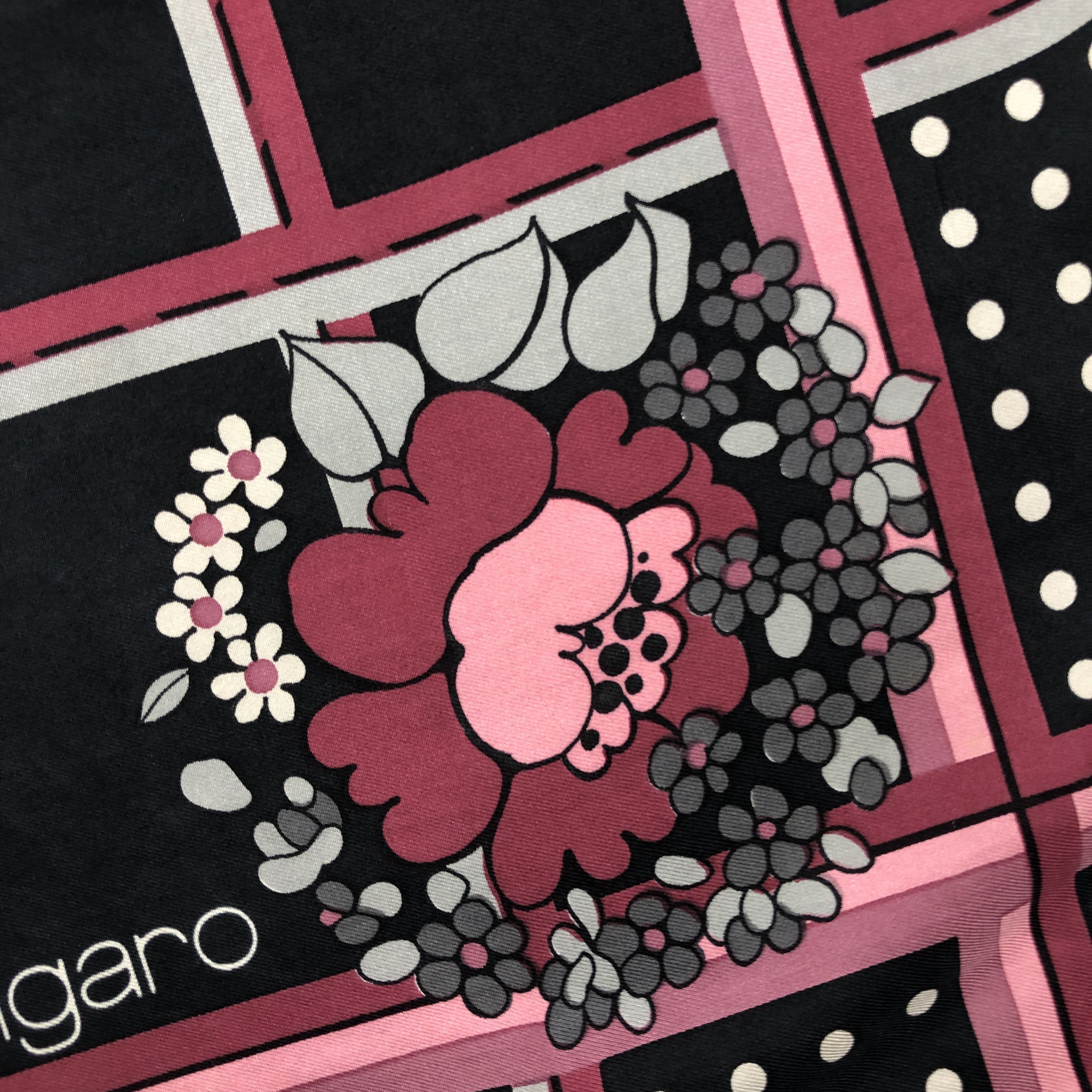 Emanuel Ungaro × Vintage Vintage Emanuel Ungaro SILK Scarf Twill Stole Wraps Scarves Size ONE SIZE - 6 Thumbnail