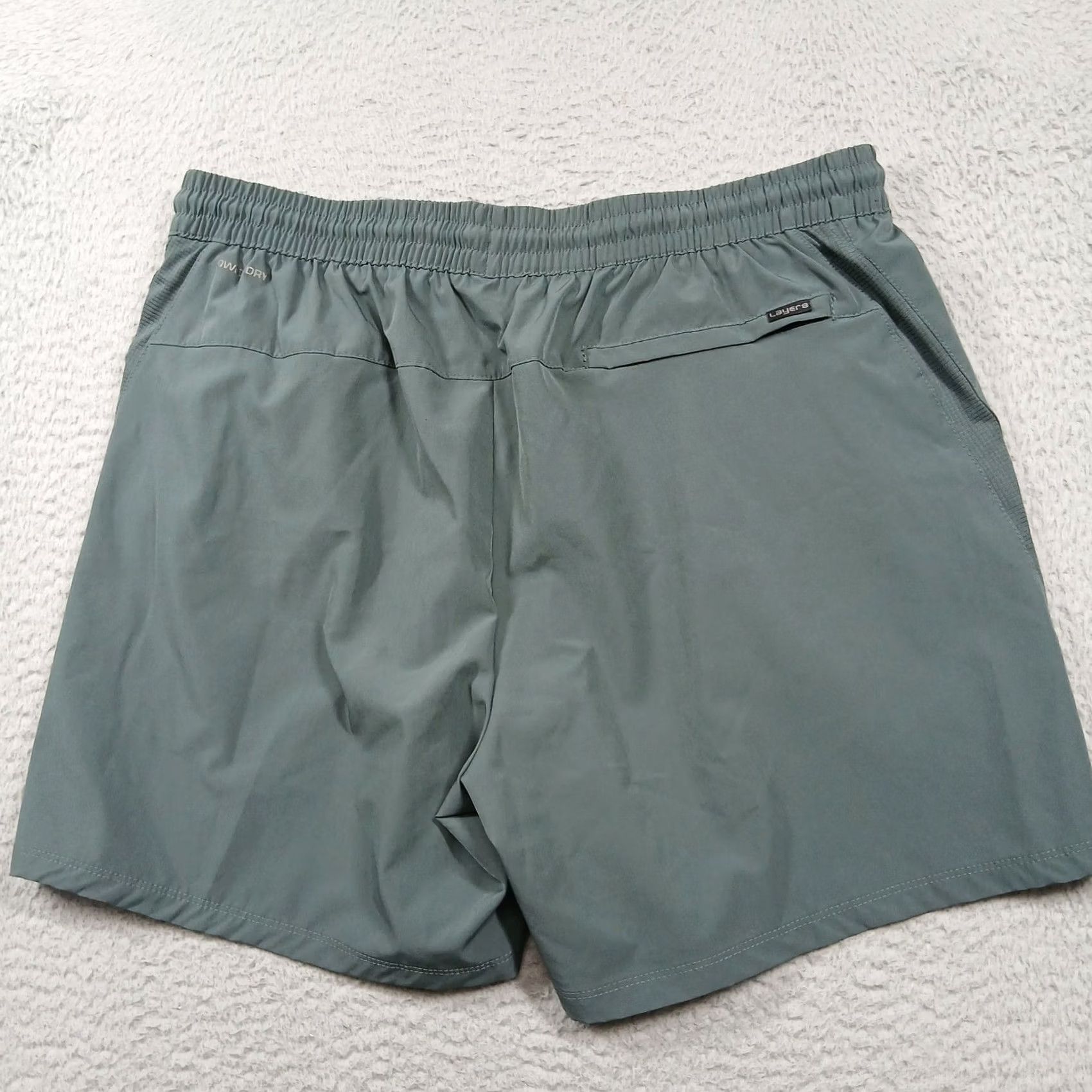 Layer 8 VINTAGE[No] Layers Quick-Dry Athletic Shorts Men's XL Green Drawstring Performance Size US 36 / EU 52 - 3 Thumbnail