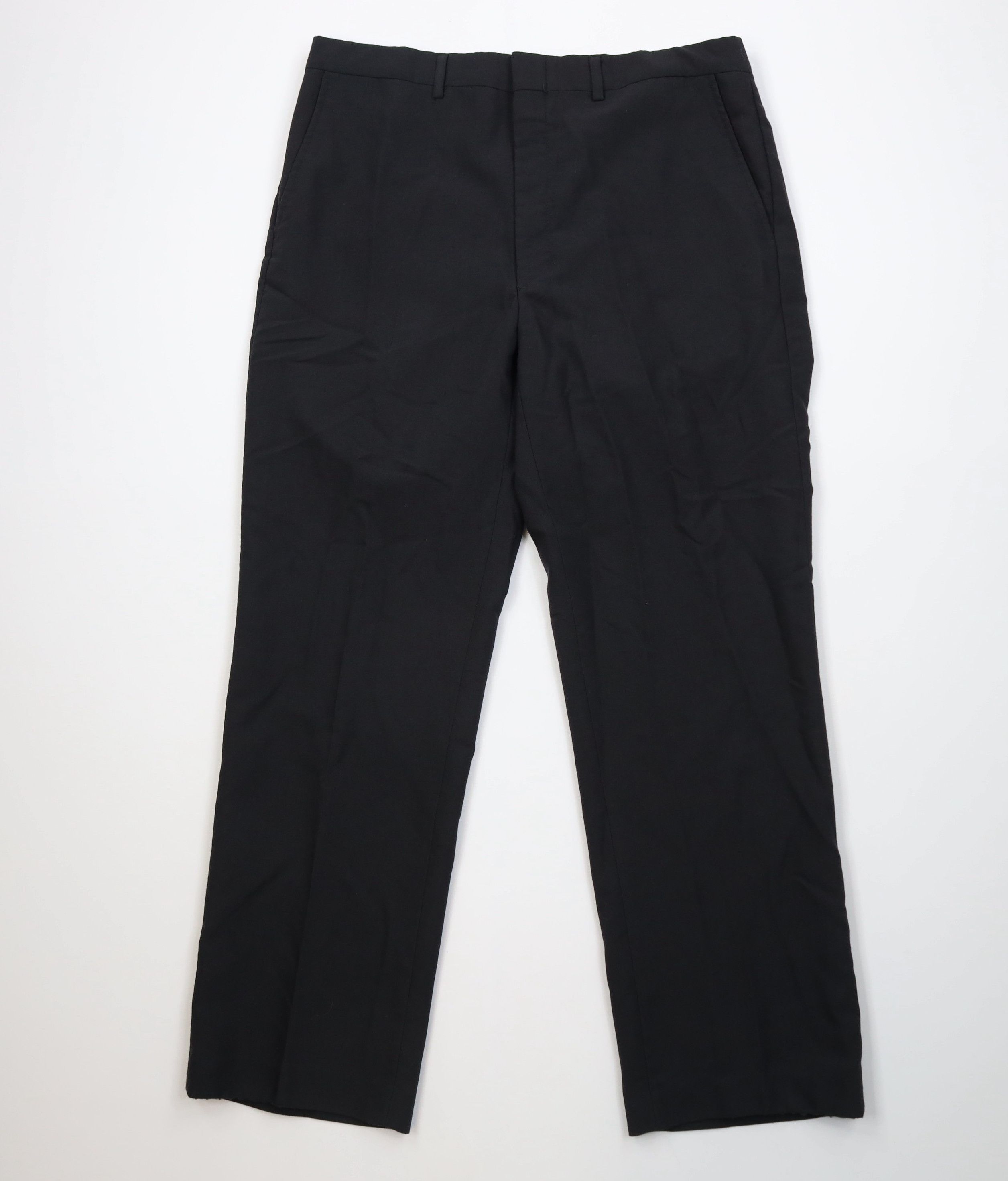 Vintage Vintage 70s Streetwear Knit Wide Leg Chino Pants Black USA Size US 36 / EU 52 - 1 Thumbnail