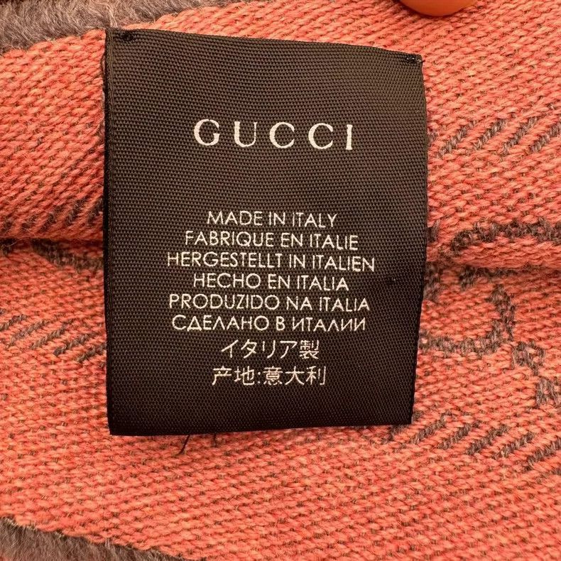 Gucci Gucci Pink Double G Pattern Scarf-2506 Size ONE SIZE - 4 Thumbnail