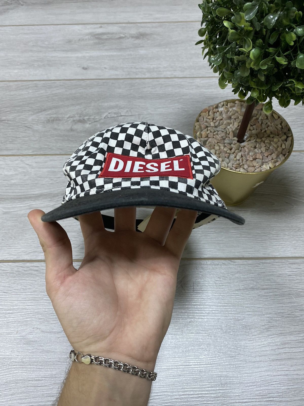 Diesel Diesel vintage check box logo cap FOR SMALL HEAD Size ONE SIZE - 6 Thumbnail