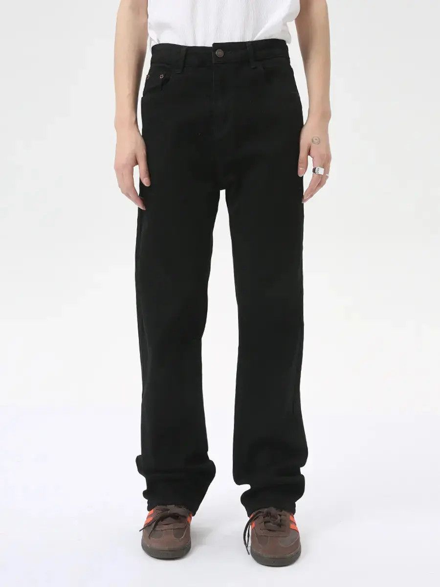 Japanese Brand Retro loose black micro flared jeans Size US 32 / EU 48 - 5 Thumbnail