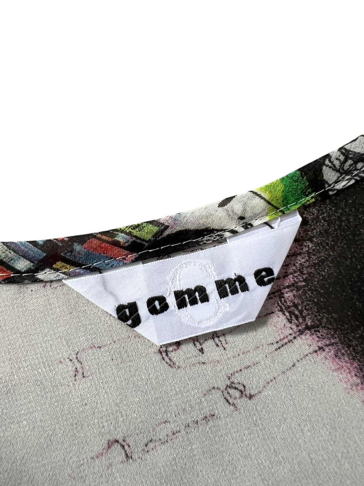 Comme des Garcons × Japanese Brand × gomme Gomme Homme Graffiti Art Printed Sleeveless Blouse Size M / US 6-8 / IT 42-44 - 13 Thumbnail
