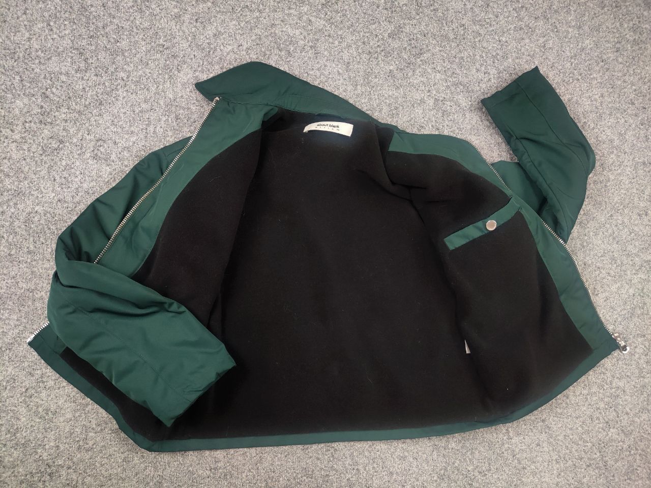 About:Blank About:blank Design Men's Box Logo Cropped Jacket Epsom Green Size US XS / EU 42 / 0 - 13 Thumbnail