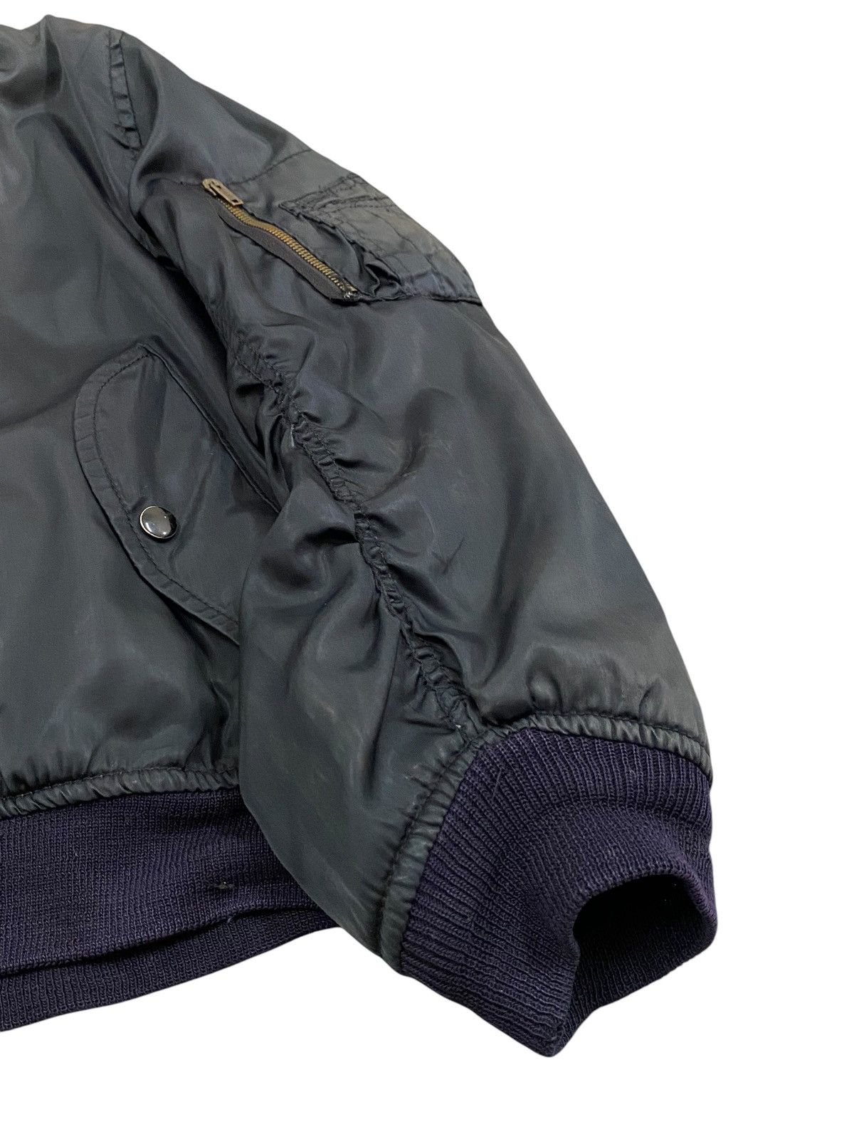 Vintage Vtg Bomber Jacket Radio Days Talon Zip Size US L / EU 52-54 / 3 - 8 Thumbnail
