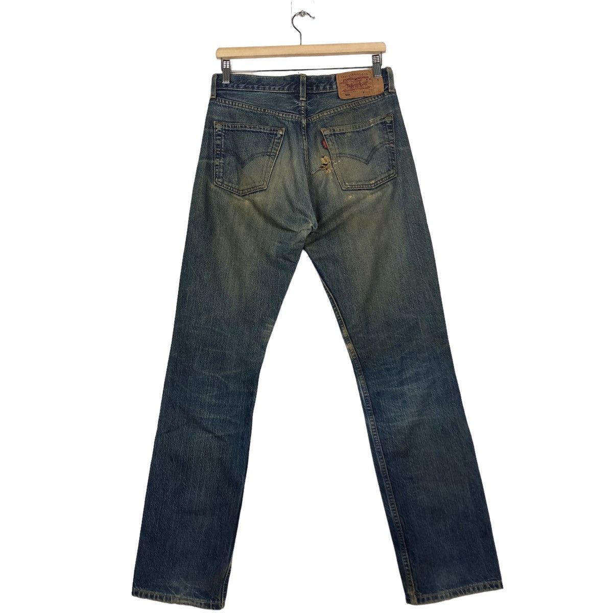 Levi's 🔥Vintage Distressed Denim Rusty Levi’s 501 Travis Scott Size US 30 / EU 46 - 8 Thumbnail