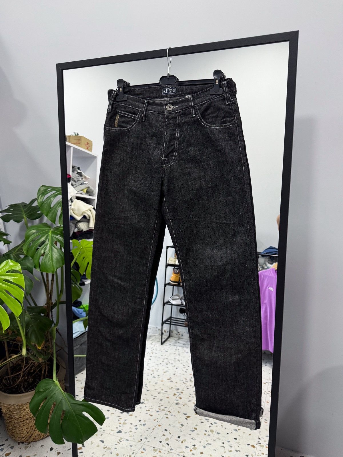 Armani Armani Jeans metal eagle logo pants size 32 Size US 32 / EU 48 - 2 Thumbnail