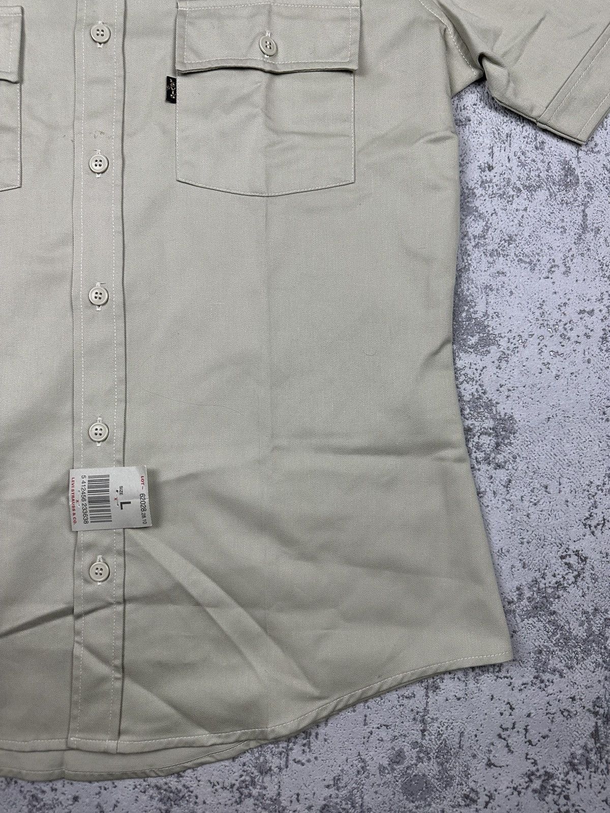 Levi's Vintage Levi’s STA-PREST Khaki Work Shirt Deadstock Size L / US 10 / IT 46 - 5 Thumbnail