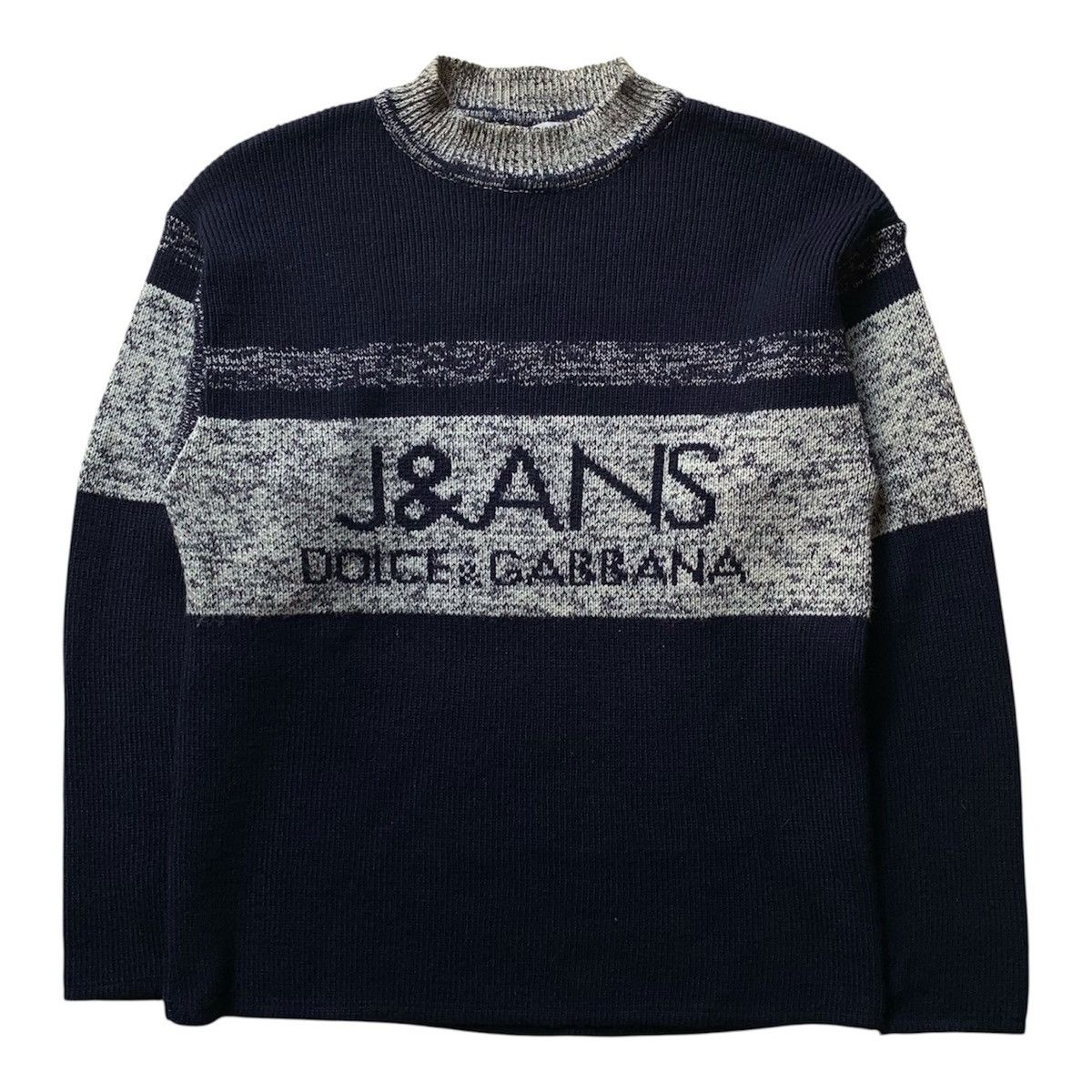 Dolce & Gabbana Vtg 90s Dolce & Gabbana Wool Knit Size US M / EU 48-50 / 2 - 1 Thumbnail
