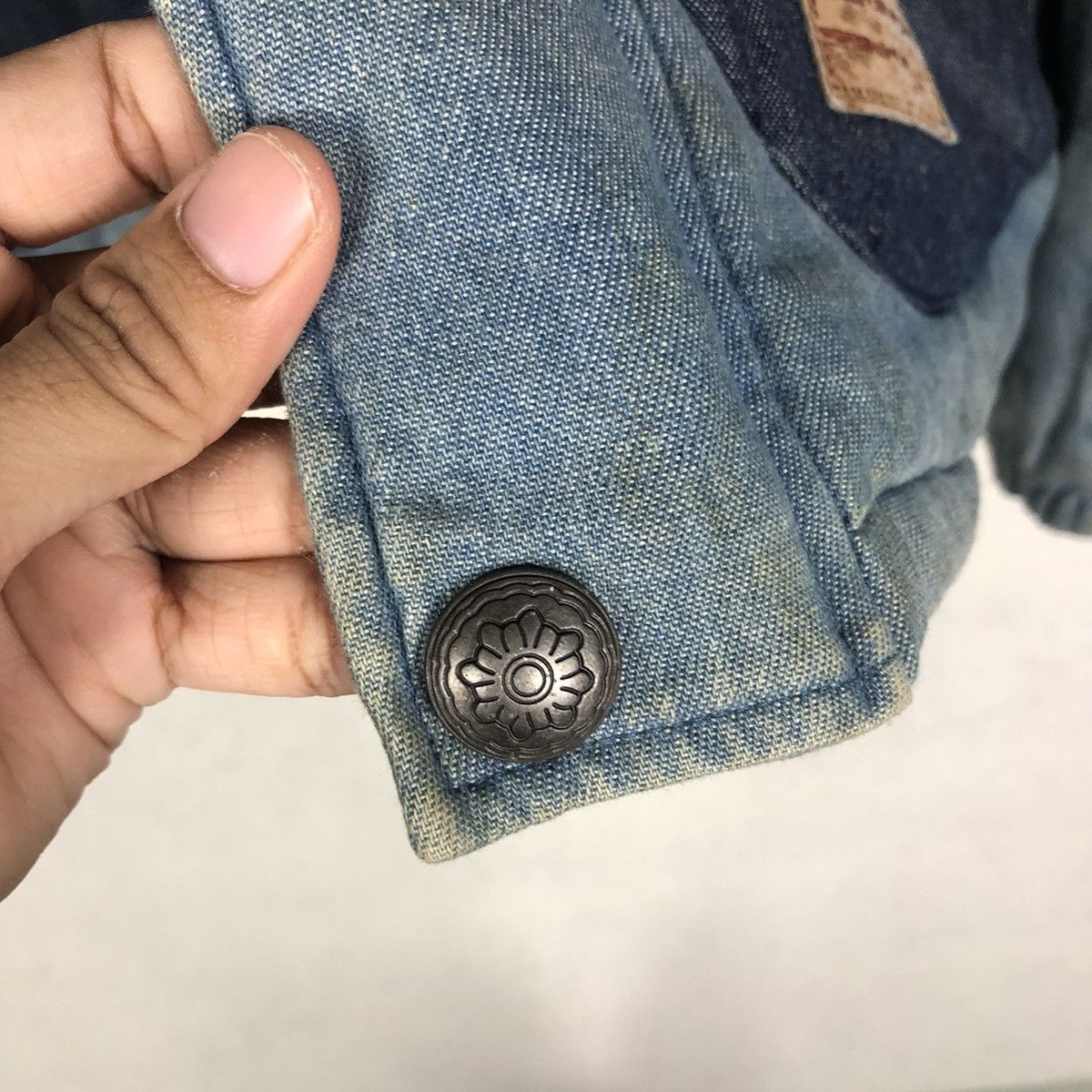 Blue Blue Japan 📌Vintage Denim Chore Biker Jacket Roky Indigo Zipper Size US L / EU 52-54 / 3 - 19 Thumbnail