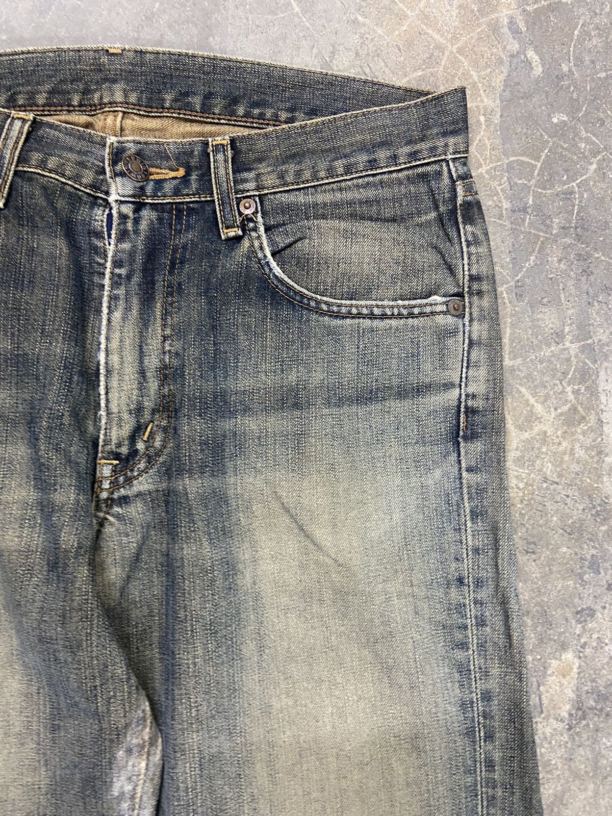 Beauty Beast Vintage Edwin Jeans Distressed Denim if 6 was 9 edwin 505ZZ Size US 33 - 5 Thumbnail