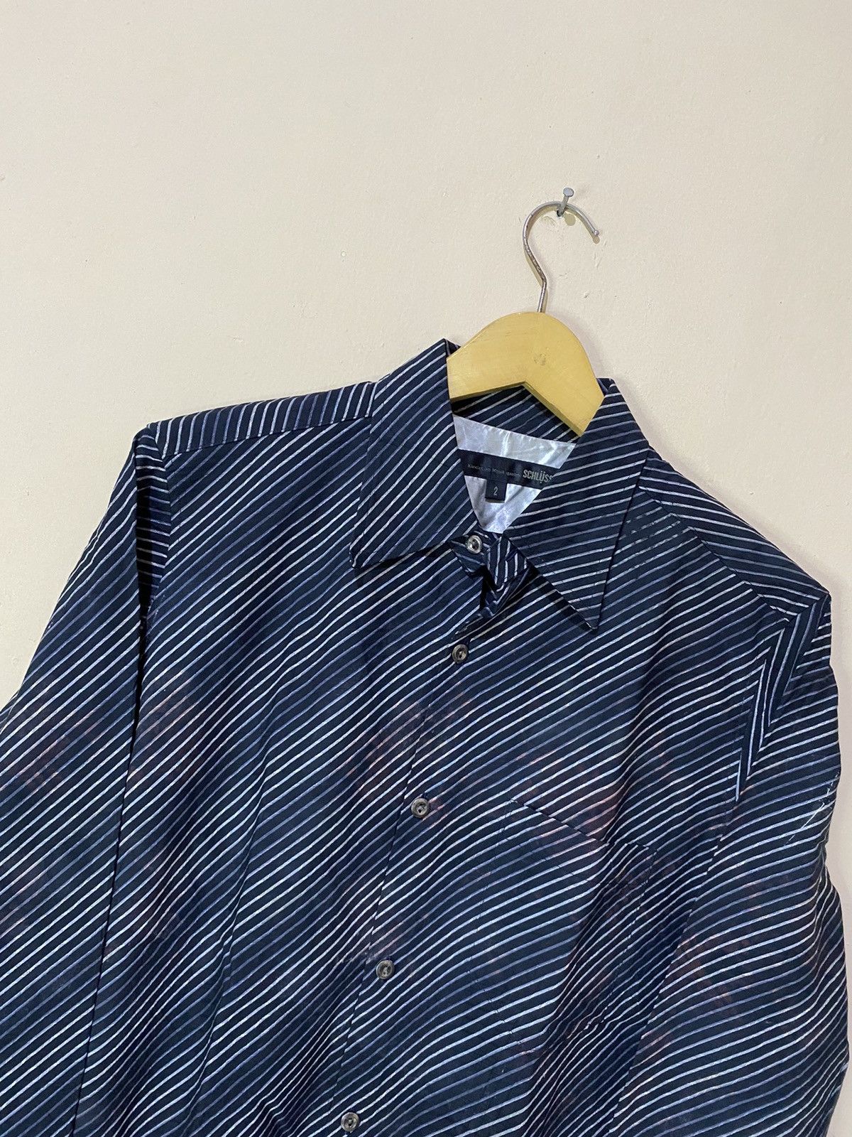 Le Grande Bleu (L.G.B.) Schlussel Japan Zig Zag Rainbow Button Shirt Size US M / EU 48-50 / 2 - 3 Thumbnail
