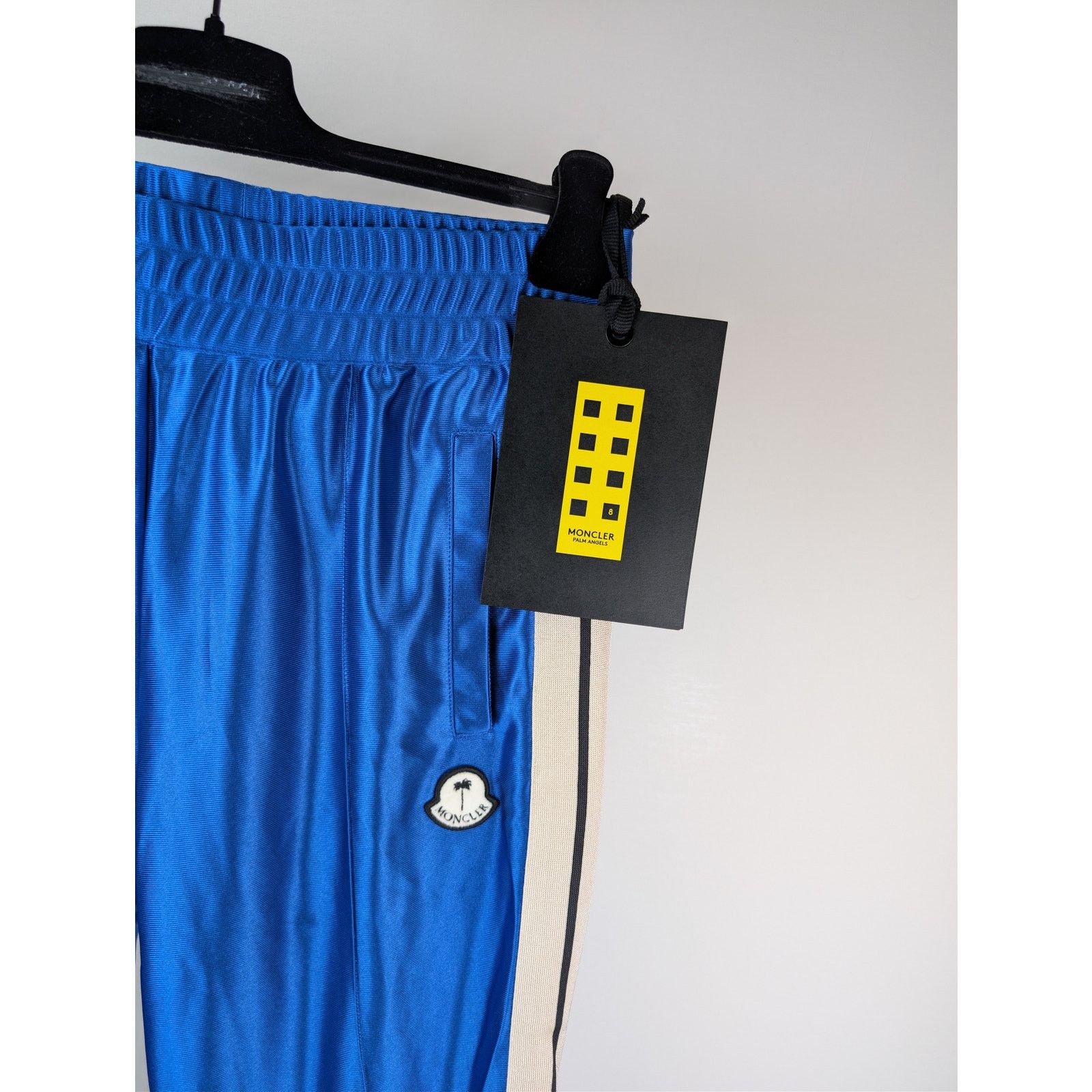 Moncler × Palm Angels o1rshd1 Q:2 / Shiny Track Pants in Blue Size US 34 / EU 50 - 5 Thumbnail