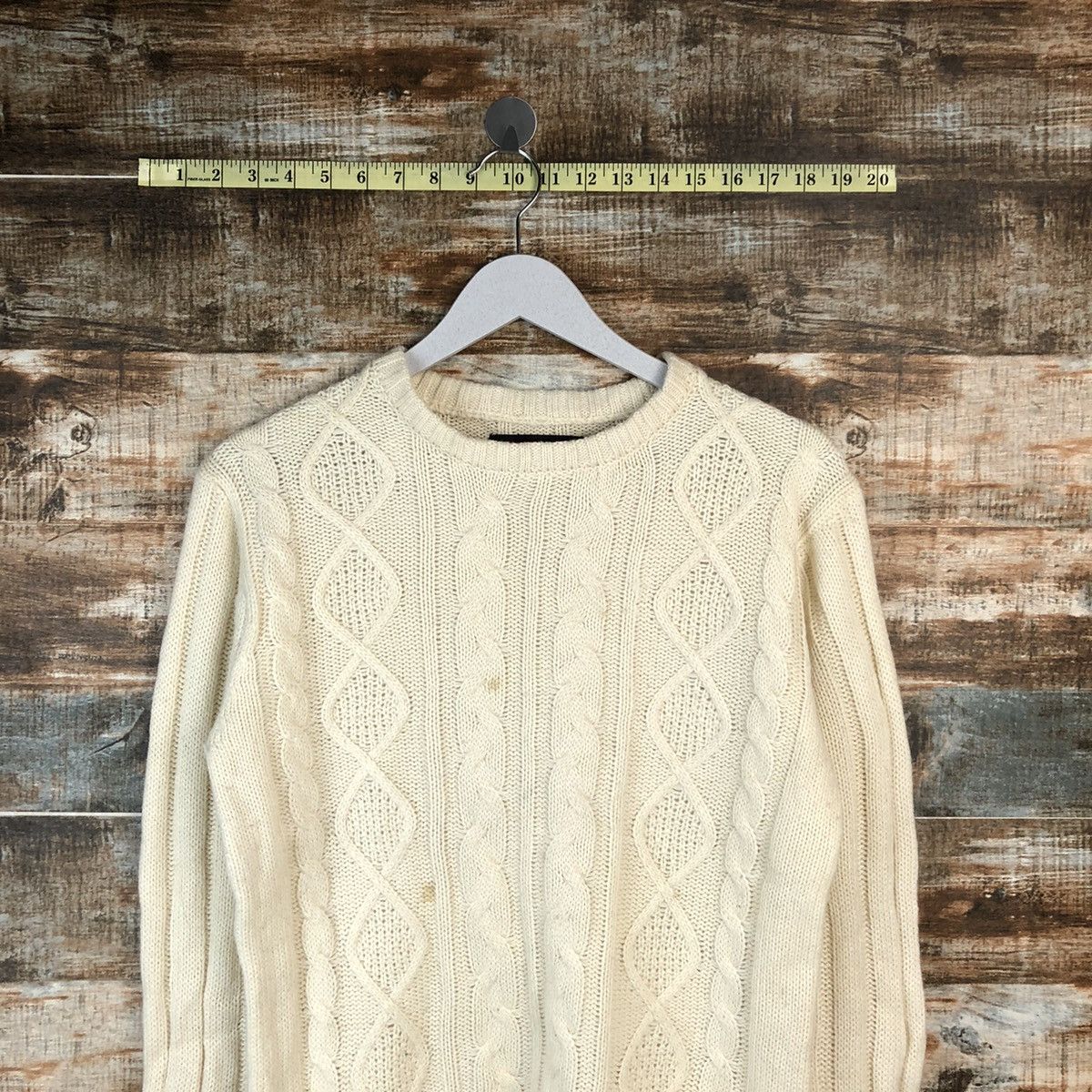 Vintage Wooders Doll White vintage Knitwear #A1623 Size M / US 6-8 / IT 42-44 - 2 Thumbnail