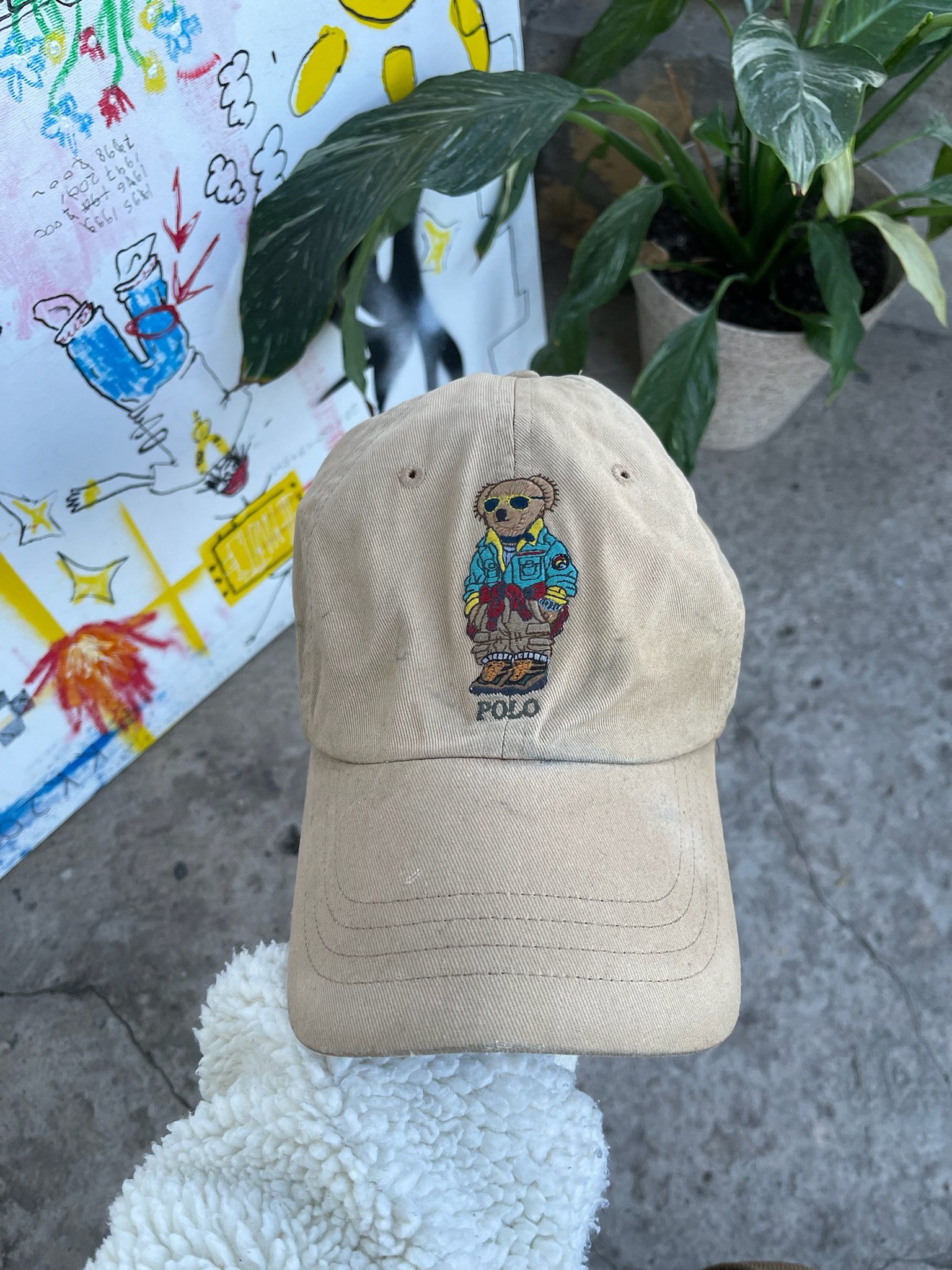 Polo Ralph Lauren Vintage Polo Ralph Lauren Sport Bear Sun Faded Cap Size ONE SIZE - 5 Thumbnail