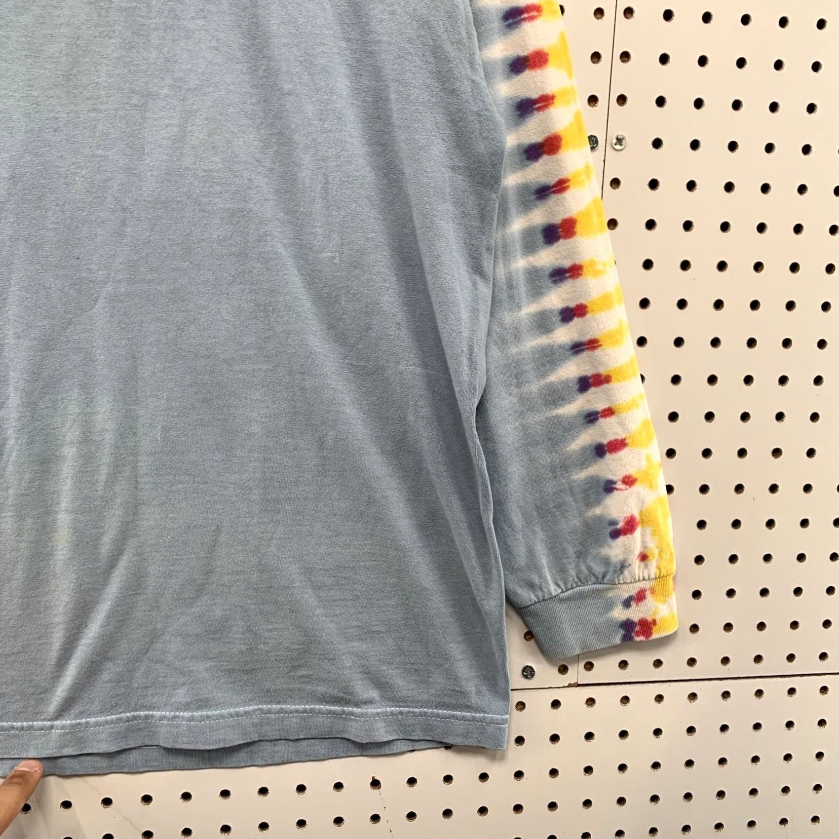 Vintage VINTAGE The Big Gig Shirt Mens L Blue Tie Dye Sleeves Summer Fest Hippie Music Shirt Size US L / EU 52-54 / 3 - 6 Thumbnail
