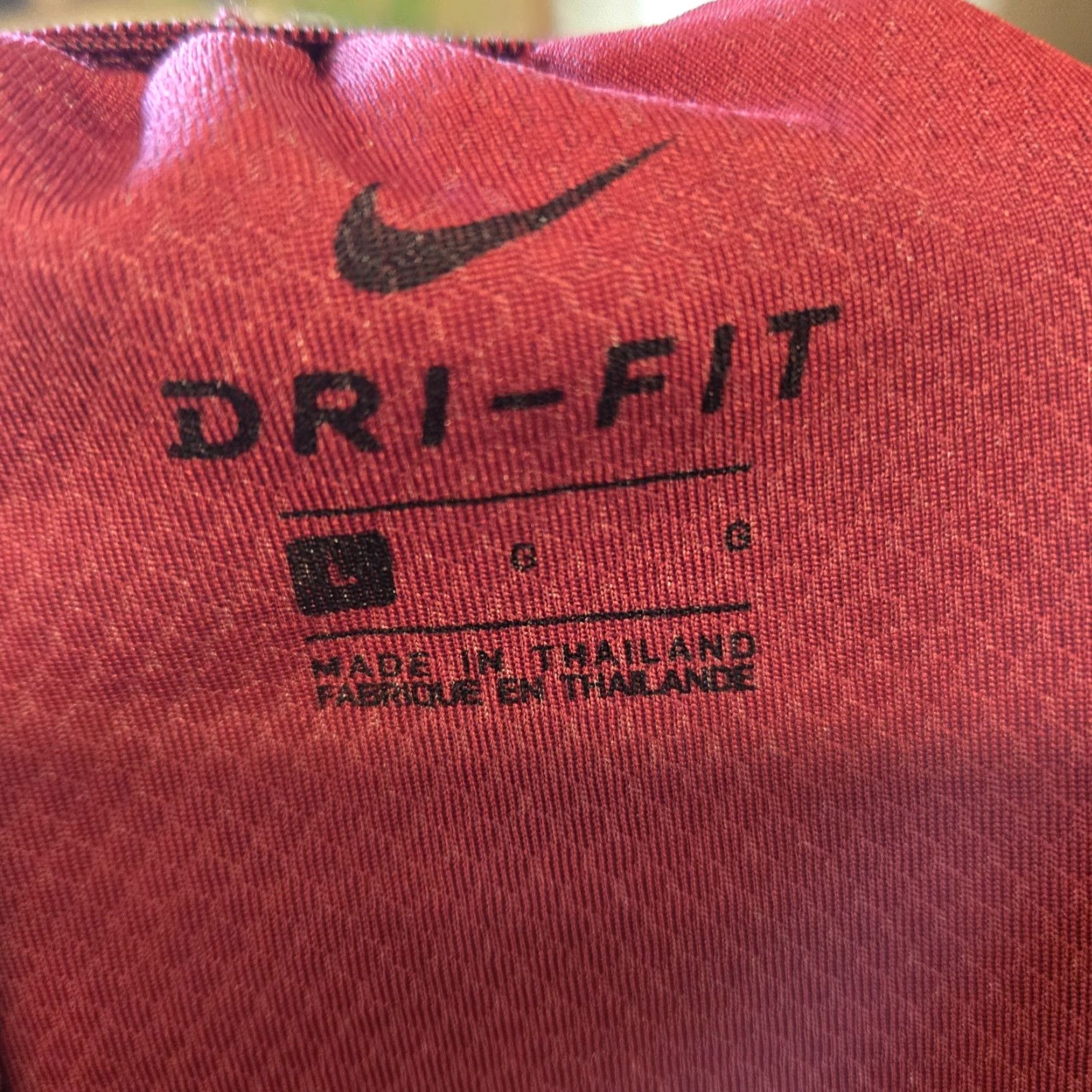 Nike Nike Mens Shorts Basketball Red Pockets Dri Fit Swoosh Drawstring Athletic Activewear Easy Care Moisture Wicking Size US 33 - 5 Thumbnail