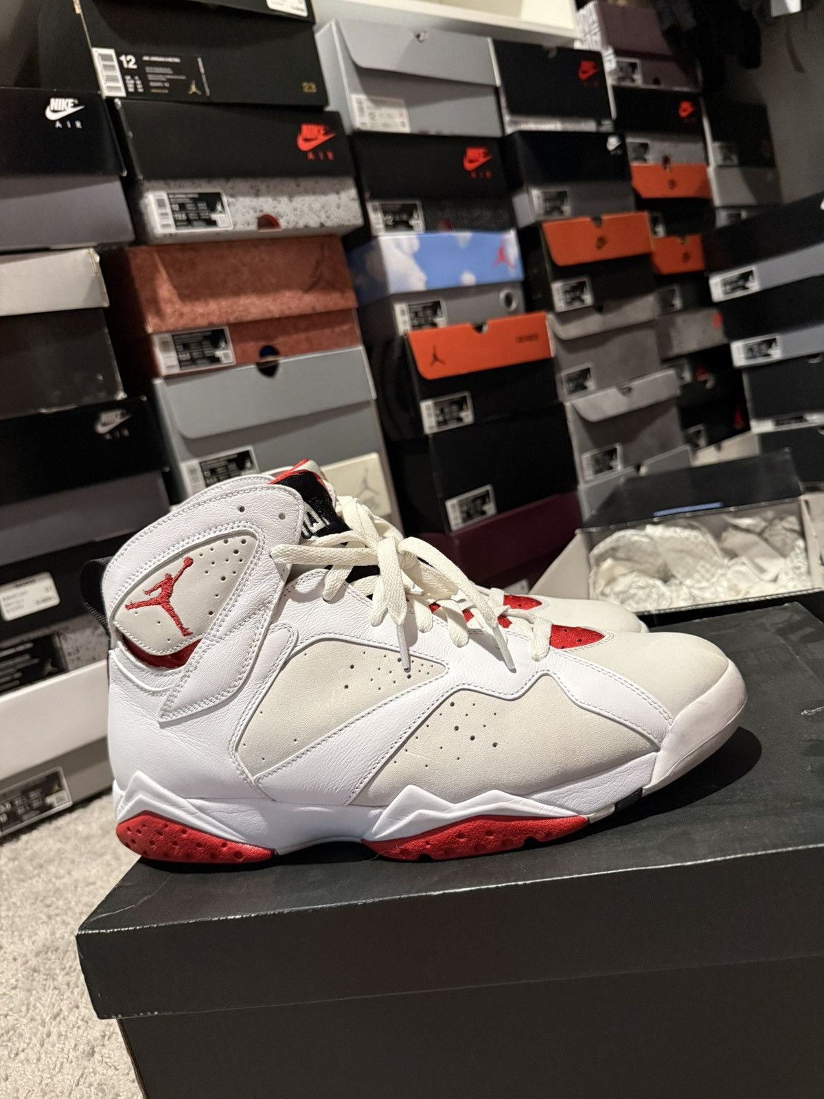 Jordan Brand Air Jordan Retro 7 Hare 2015 Size US 11.5 / EU 44-45 - 17 Thumbnail