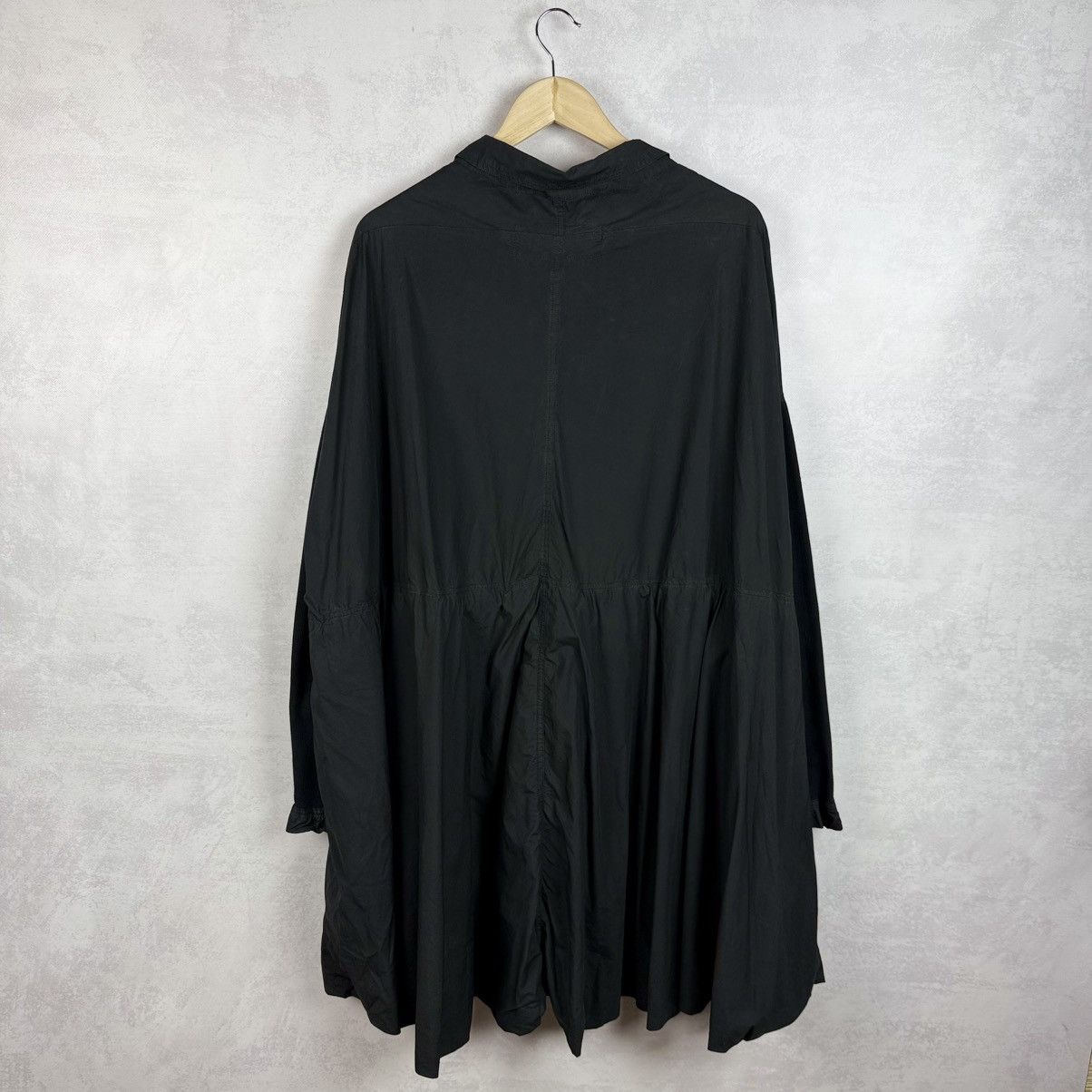 Rundholz Rundholz Dip Black Cotton Avantgarde Long Shirt-Dress Size M Size M / US 6-8 / IT 42-44 - 4 Thumbnail