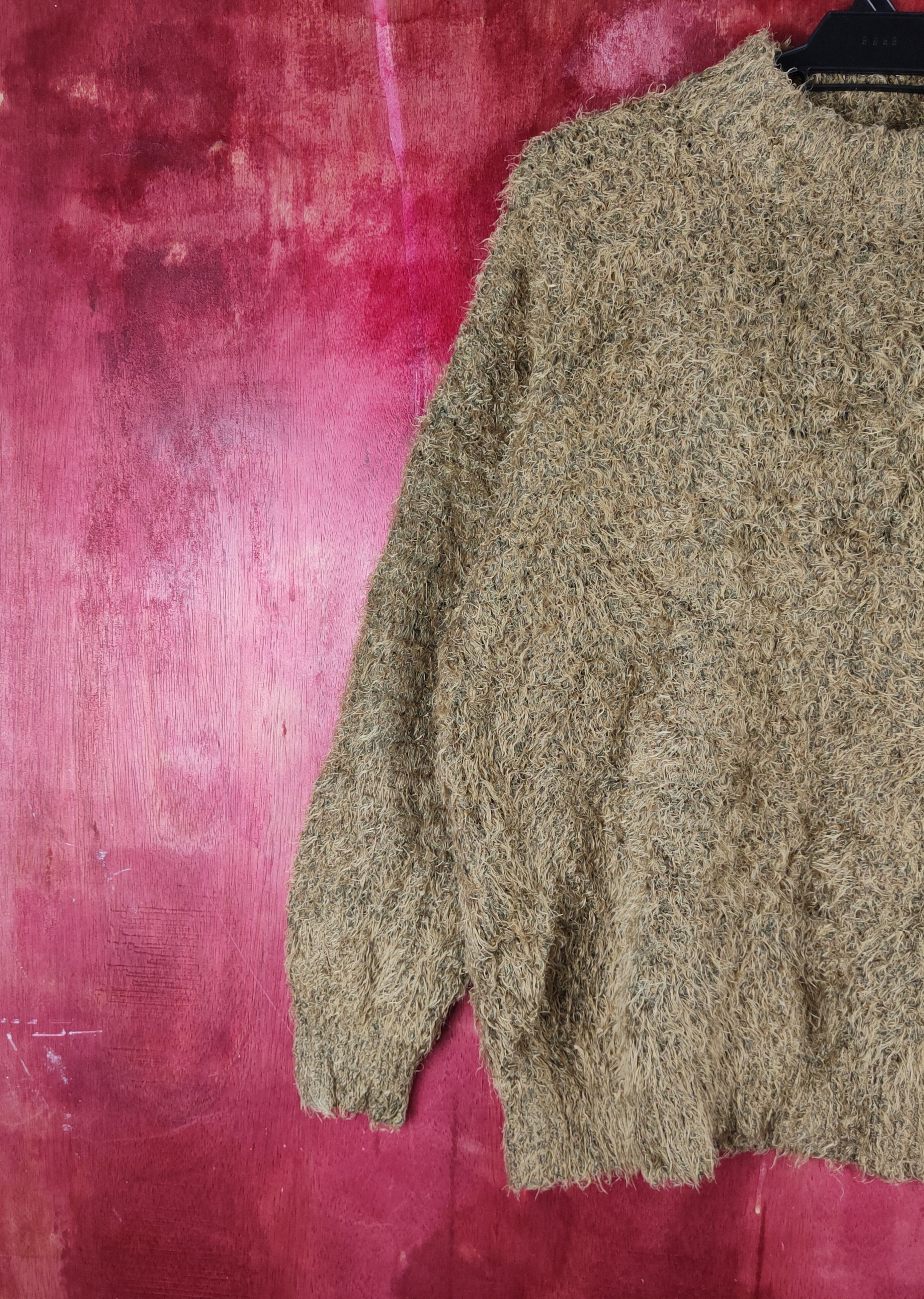 Homespun Knitwear Prosperity Sequence Brown Fur Mohair Knitwear #S2160 Size US L / EU 52-54 / 3 - 3 Thumbnail