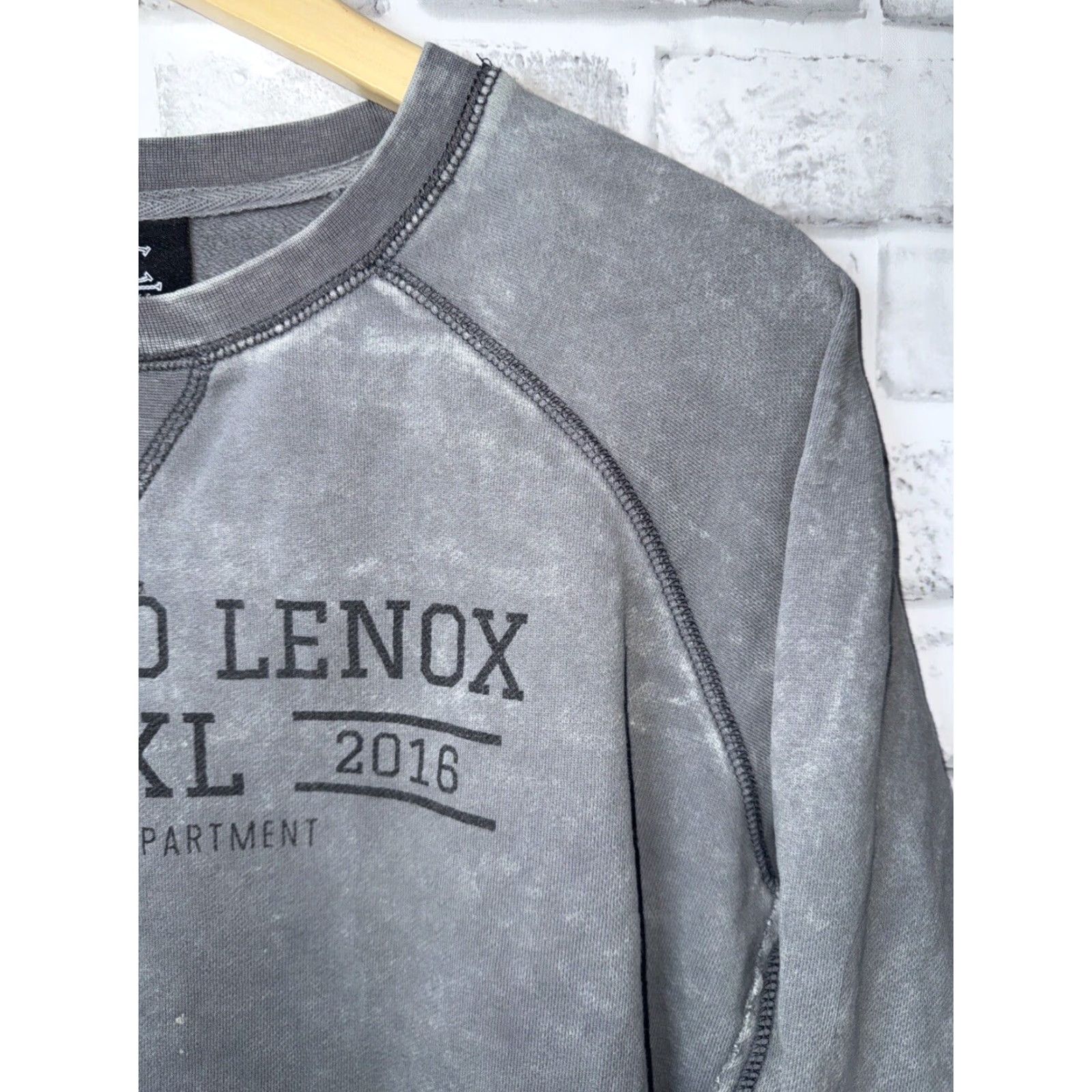 Vintage Clifford Lenox Sweatshirt Mens M Crew Neck 100% Cotton Gray Distressed Logo Graphic Print Sports Size US M / EU 48-50 / 2 - 3 Thumbnail