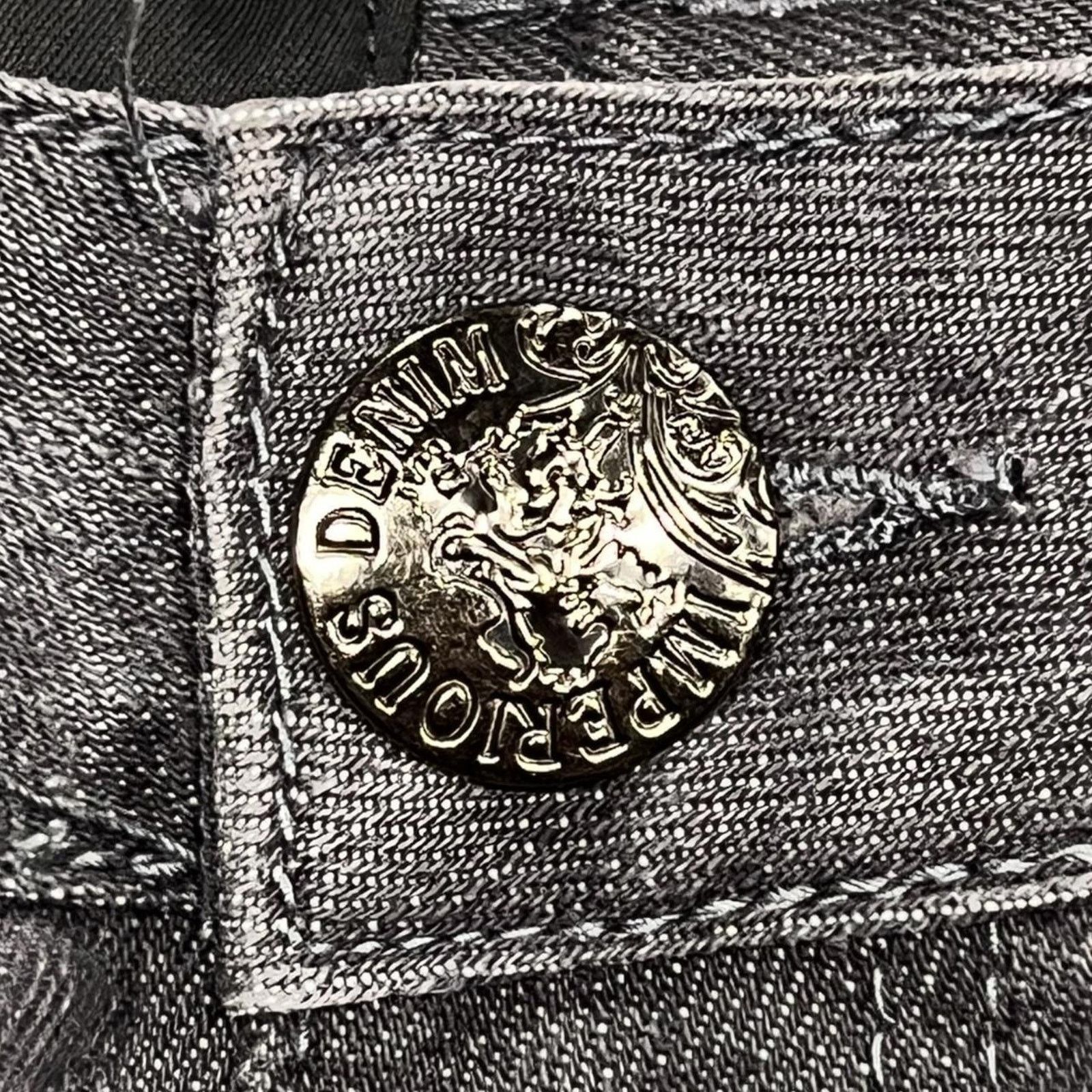 Other Imperious Jeans w/ Faux Leather Back Pocket Embellishments Size US 40 / EU 56 - 6 Thumbnail